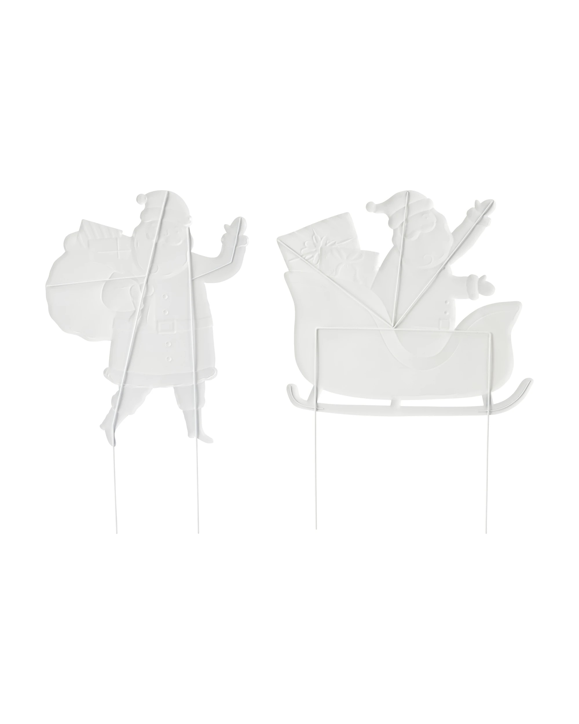 4 Large Christmas Santa Stake - Assorted, 4 of 5