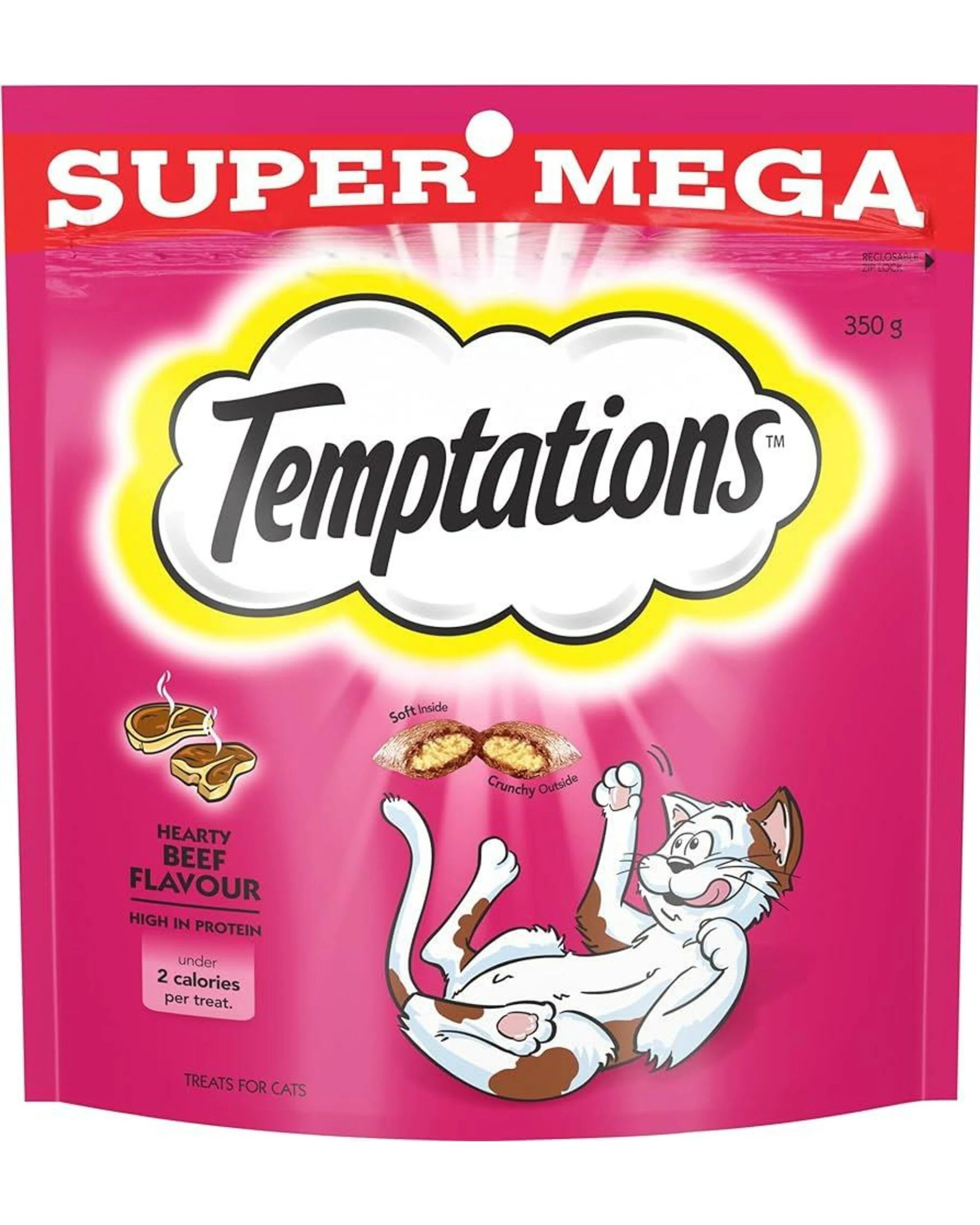 1 Temptations Cat Treats Hearty Beef 350g 5pk, 1 of 1