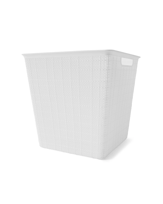 15.5L Linen Weave Rectangle Basket - W