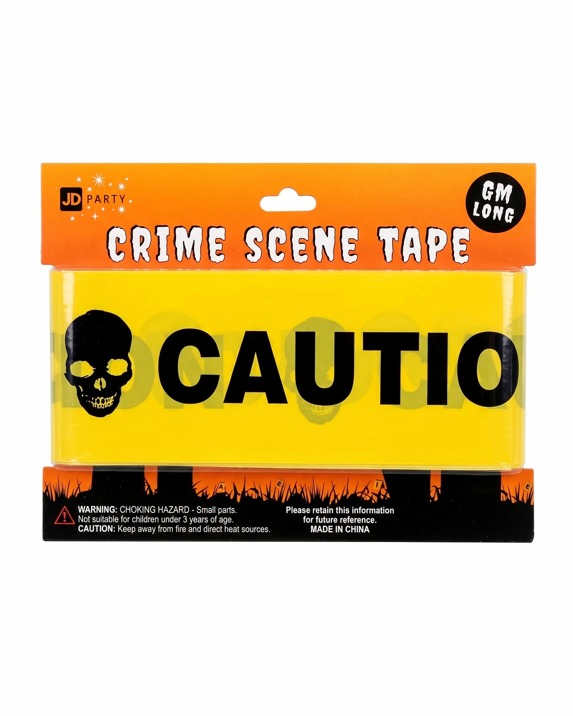 1 JD Party Crime Scene Tape Caution Decoration - Yellow, 1 of 1