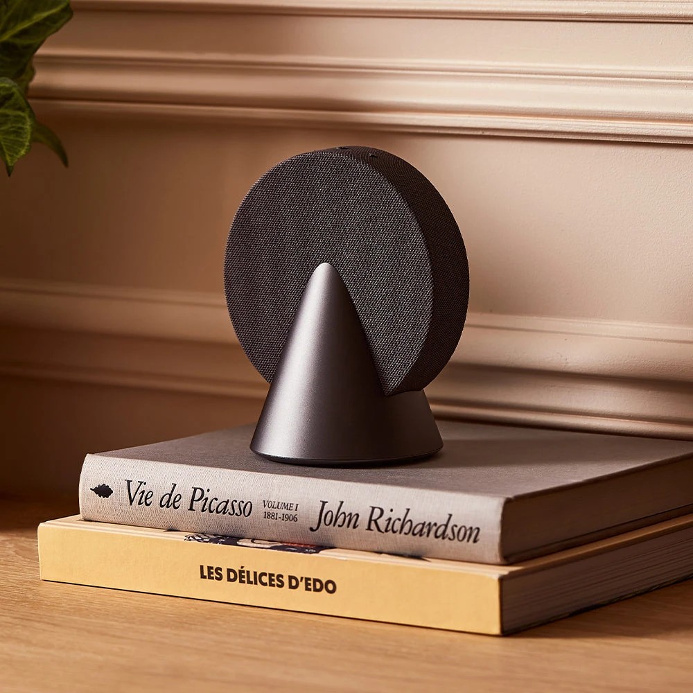 2 Lexon Conic 360 Bluetooth Speaker - Grey - Grey, 2 of 9