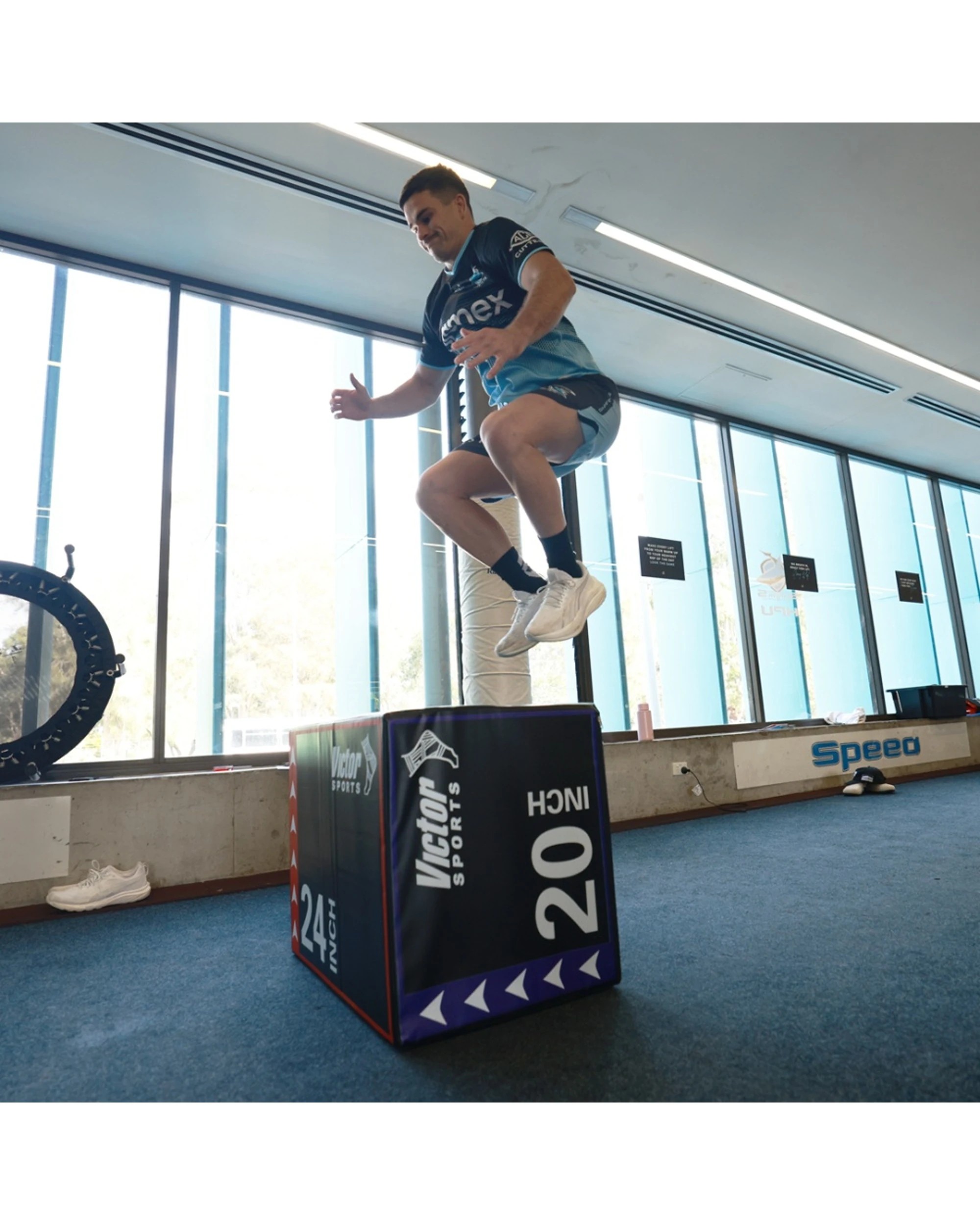 2 Victor Sports Plyometric Training Box 3 Height Options Durable PVC Foam 20kg - Multi, 2 of 3