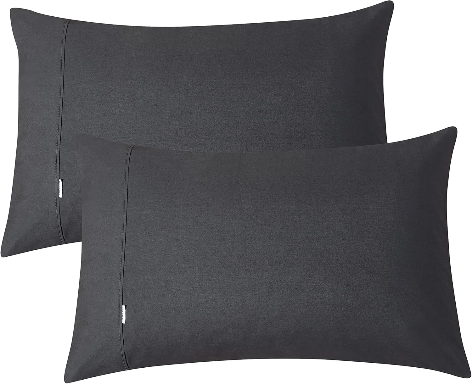 4 Gioia Casa Vintage Washed Cotton Sheet Set Soft Breathable - Single Bed - Charcoal, 4 of 4