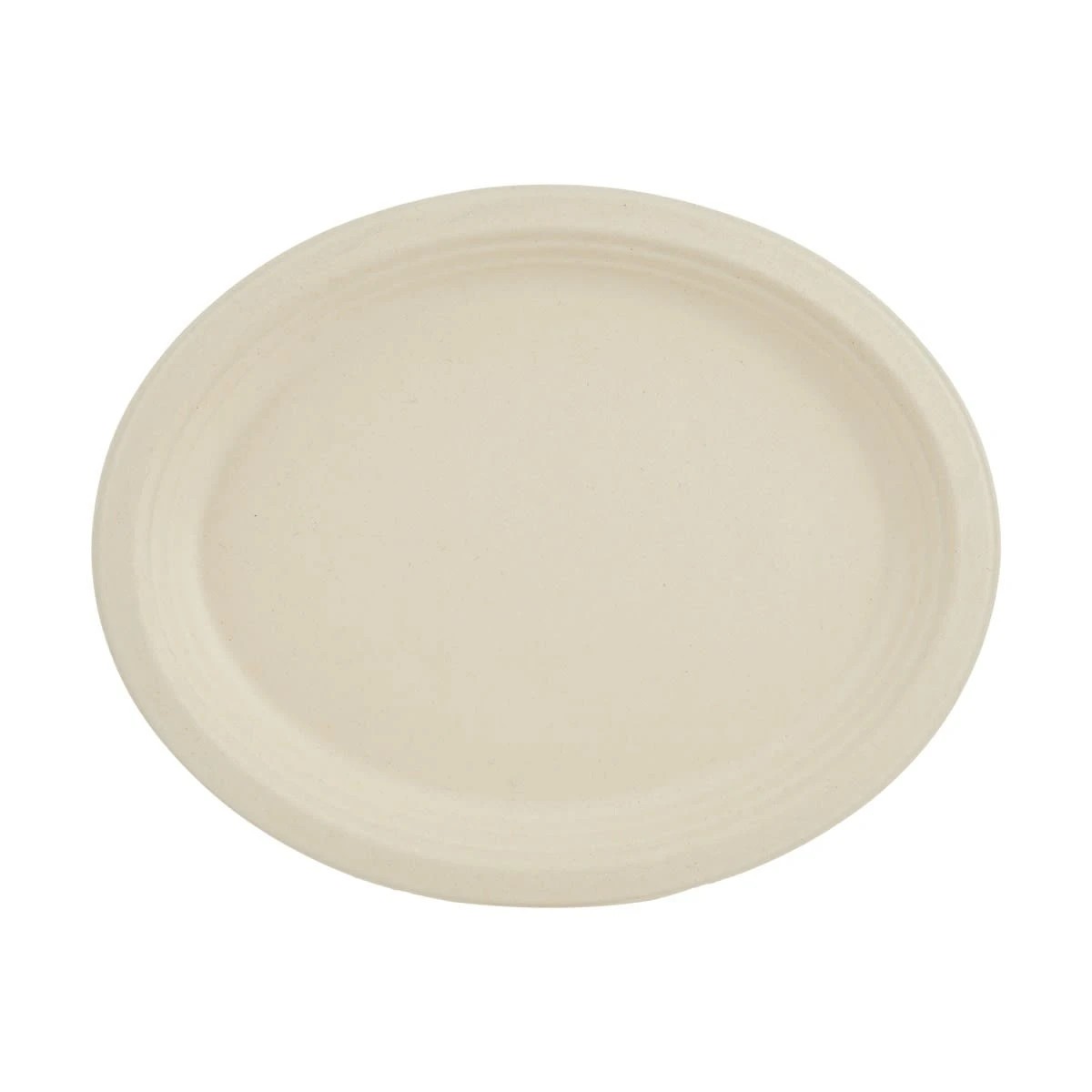 1 6 Pack Sugarcane Pulp Large Oval Plates, 1 of 5