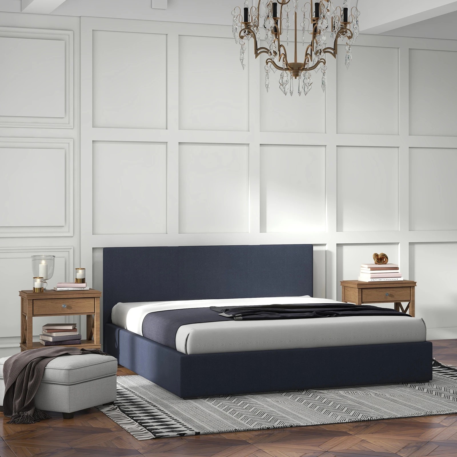 9 Milano Décor Luxury Gas Lift Bed Frame Base And Headboard With Storage Single - Charcoal, 9 of 10