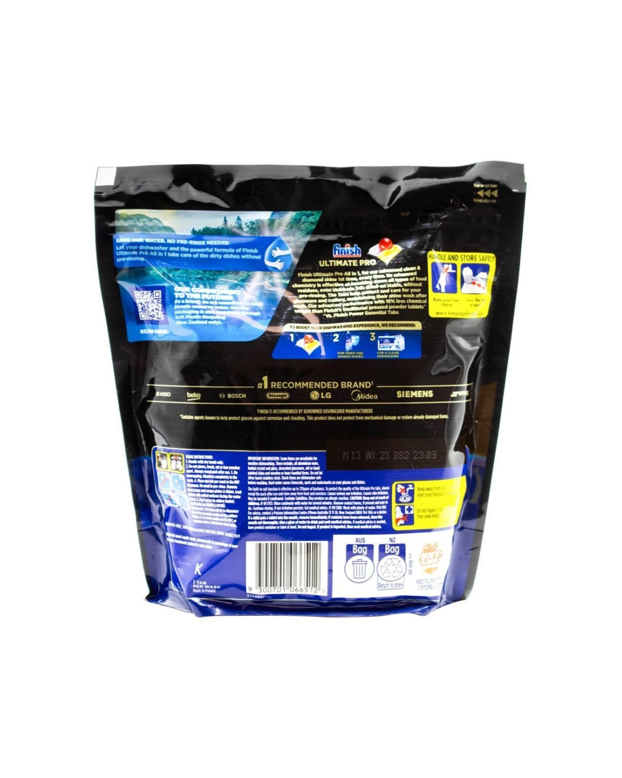 3 Finish Powerball Ultimate Pro All In 1 Lemon 32pc Pack Dishwashing Tablets, 3 of 3