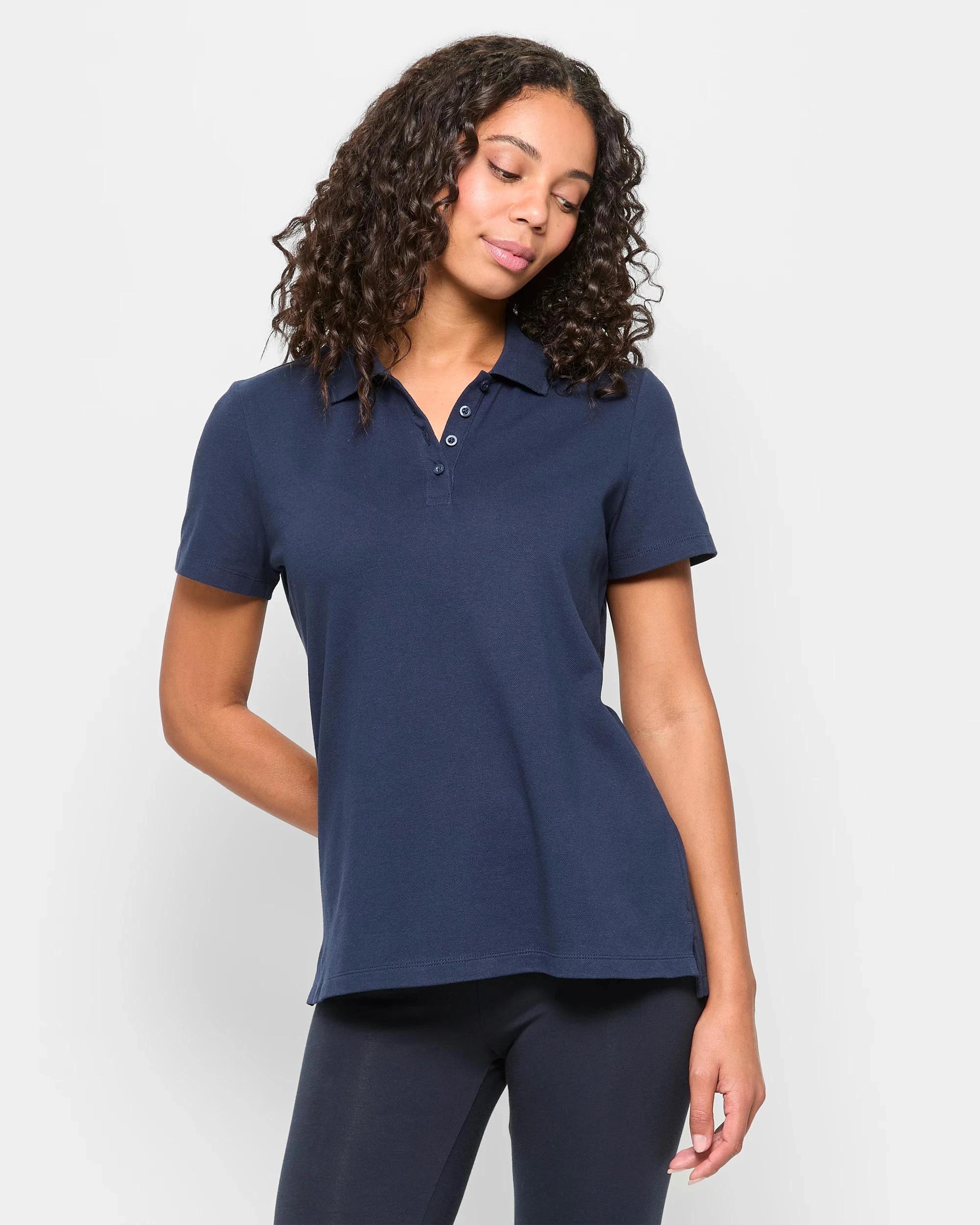 1 Target Active Australian Cotton Polo T-Shirt NAVY BLUE, 1 of 5