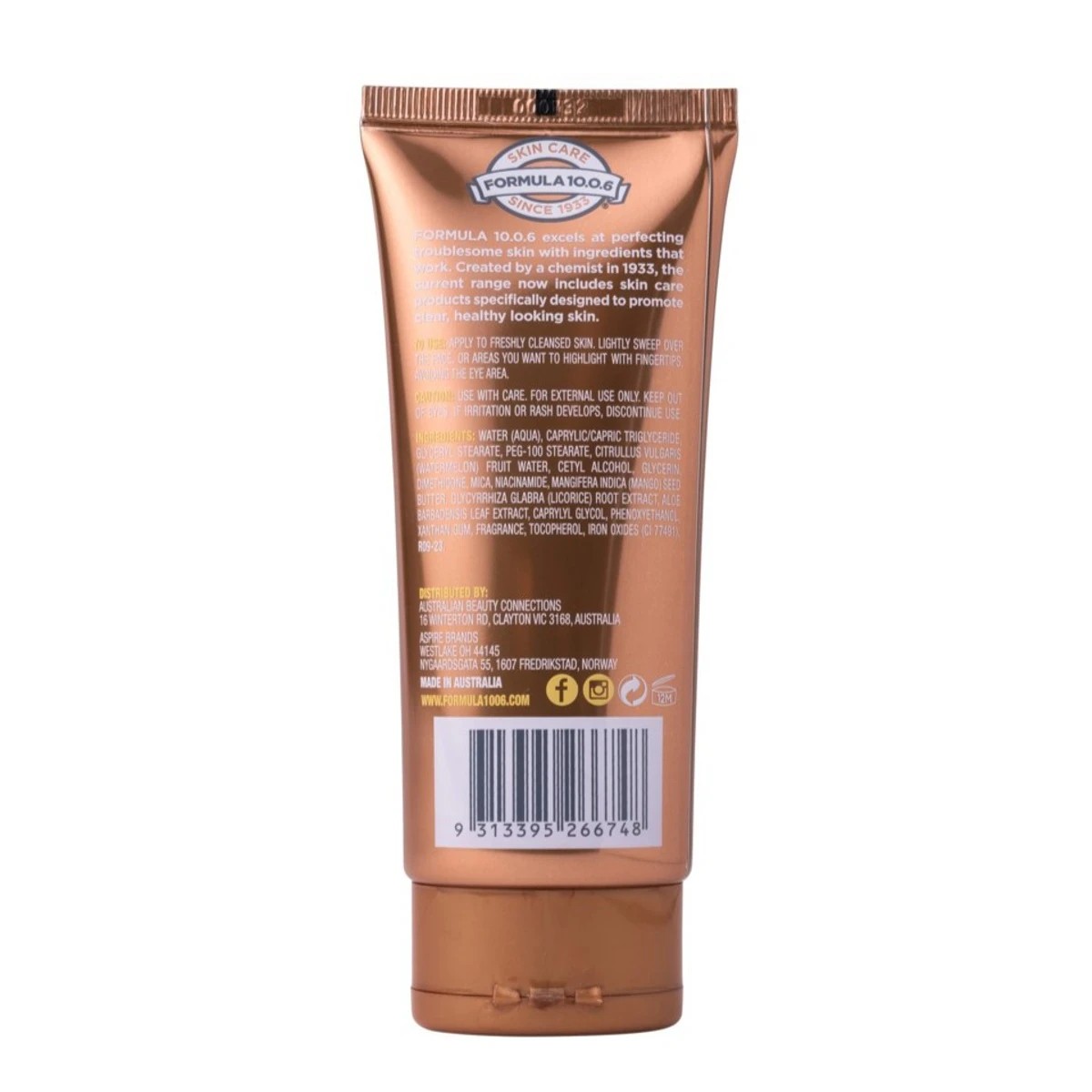 2 Formula 10.0.6 Golden Glow High Beam Face Illuminator 100ml - Watermelon and Mango, 2 of 2