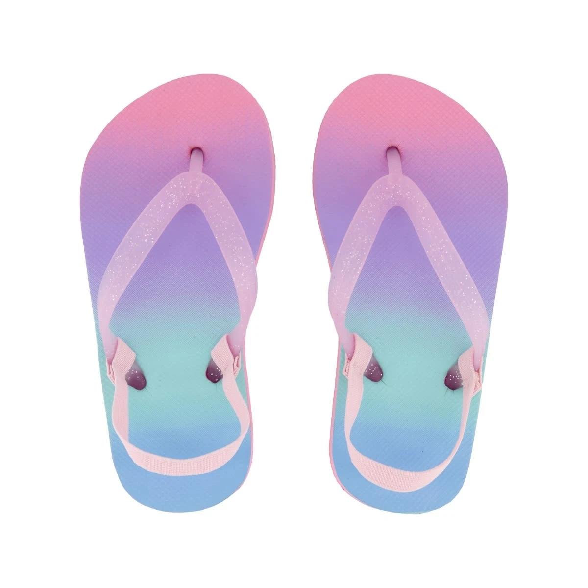 2 Junior Print Thongs PINK GIRLS OMBRE, 2 of 3