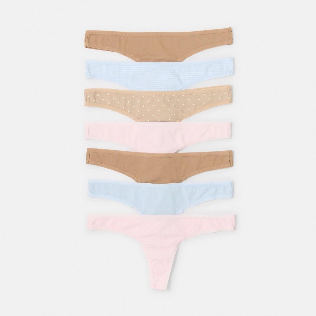 1 7 Pack G-String Briefs SOFT SPOT MULTI, 1 of 10