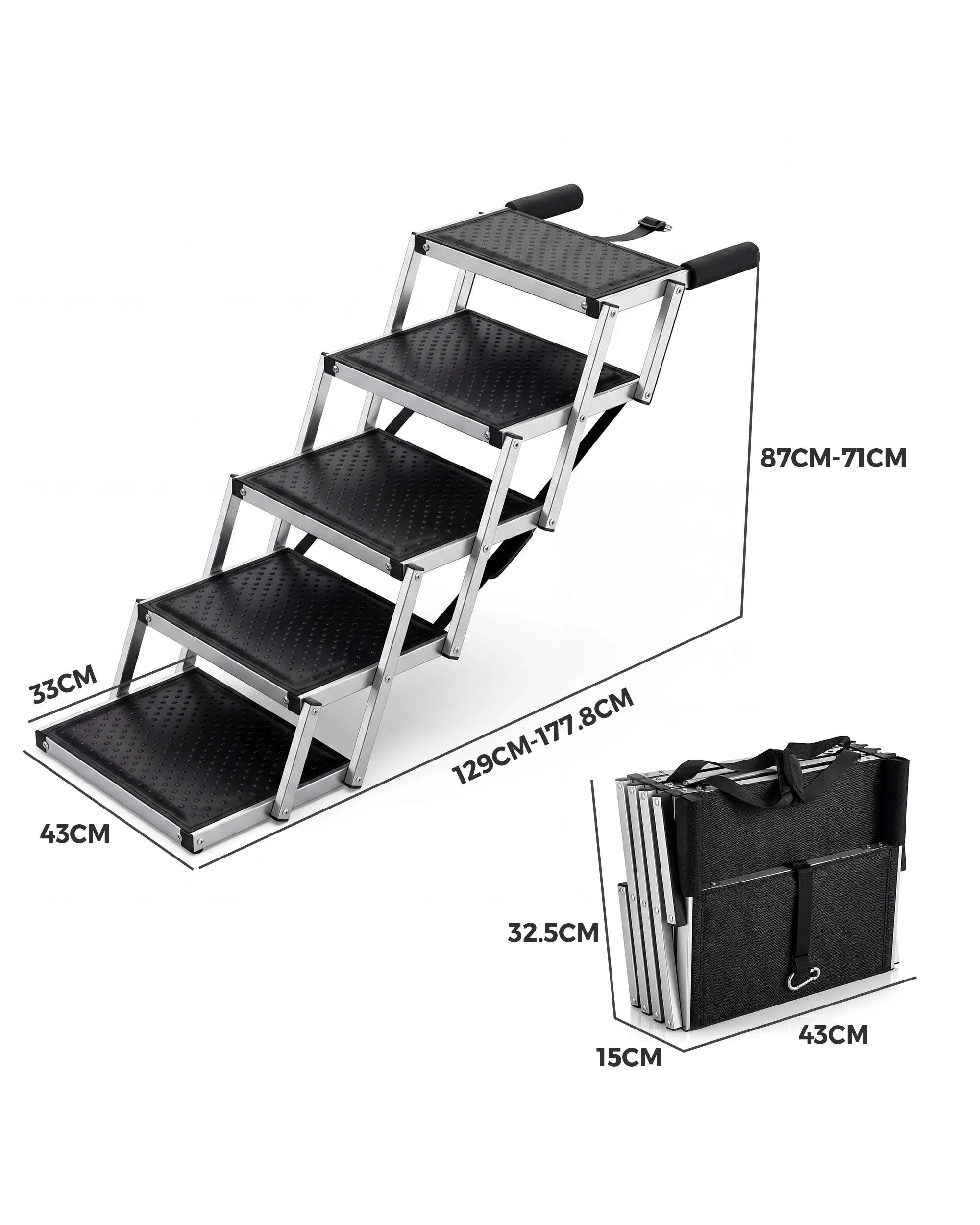 9 Advwin Pet Ramp Dog Stairs Steps Foldable, 9 of 9