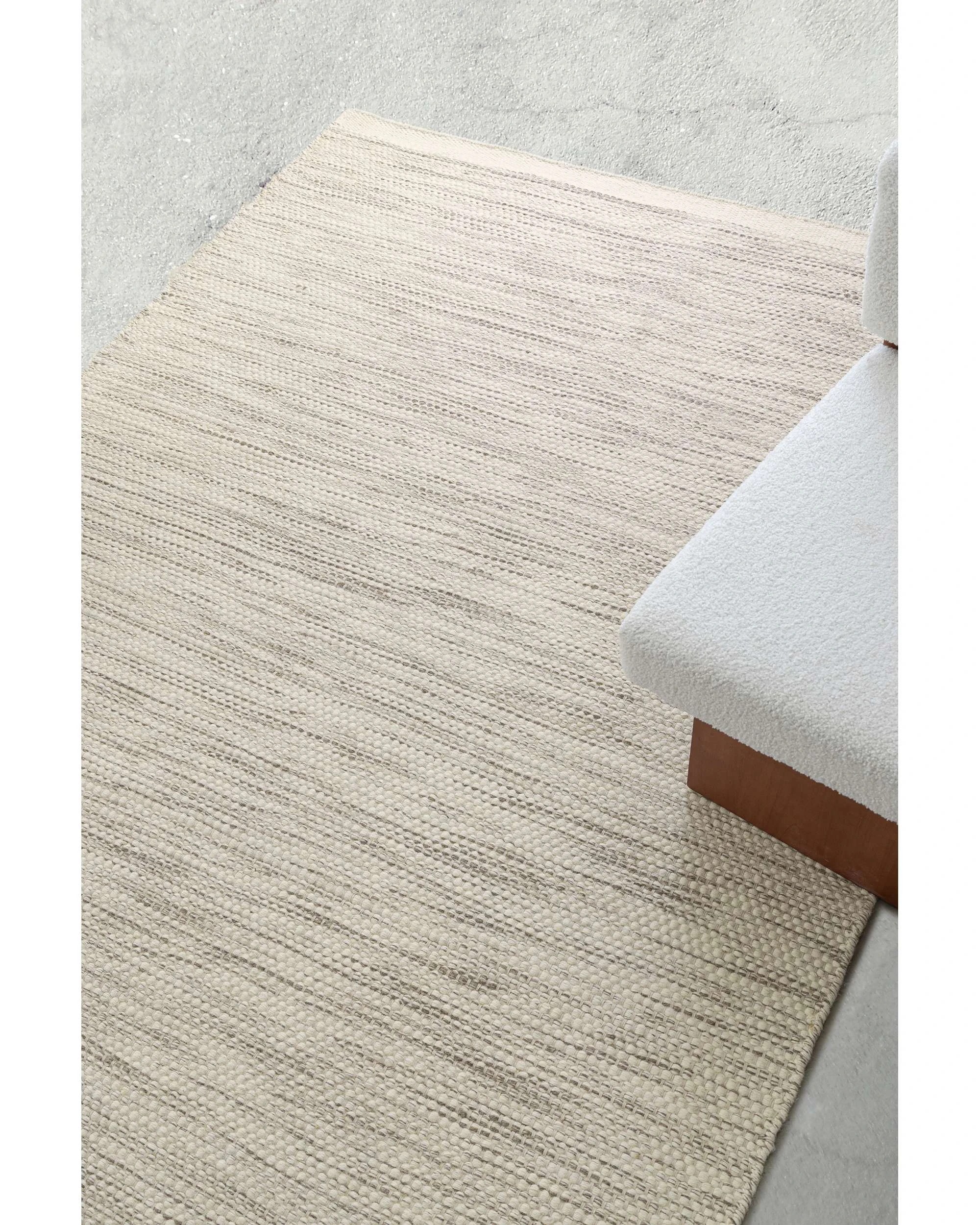 3 Loopsie Taos Wool Flatweave Rug-330cm x 240cm - Beige, 3 of 7