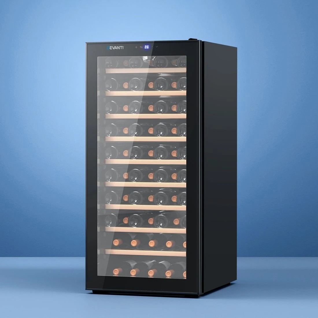 1 Devanti Wine Fridge Cooler 66 - Black, 1 of 7