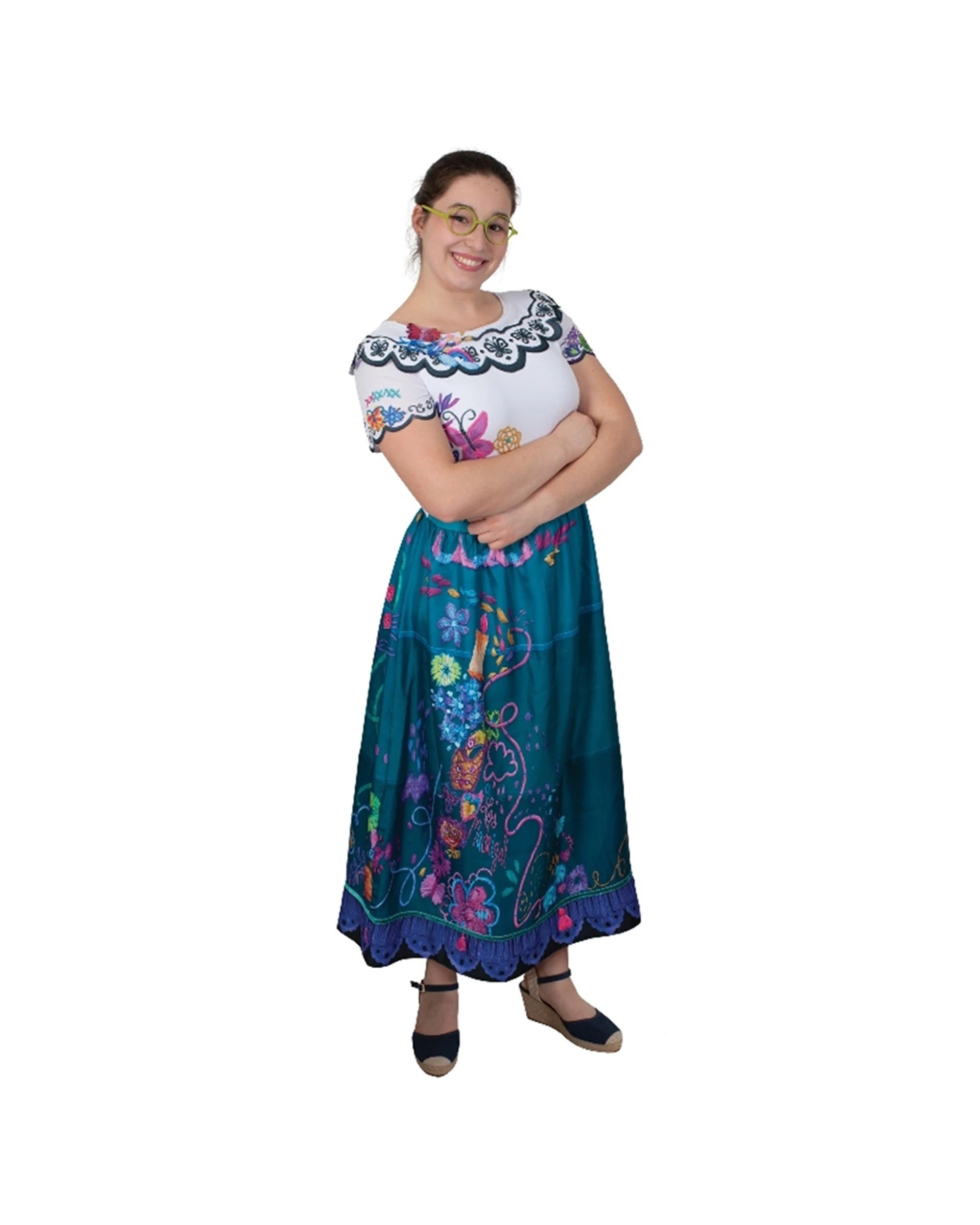 1 Disney Mirabel Deluxe Adult Encanto Costume Party Dress Up Size L Ladies Outfit - Multi, 1 of 3