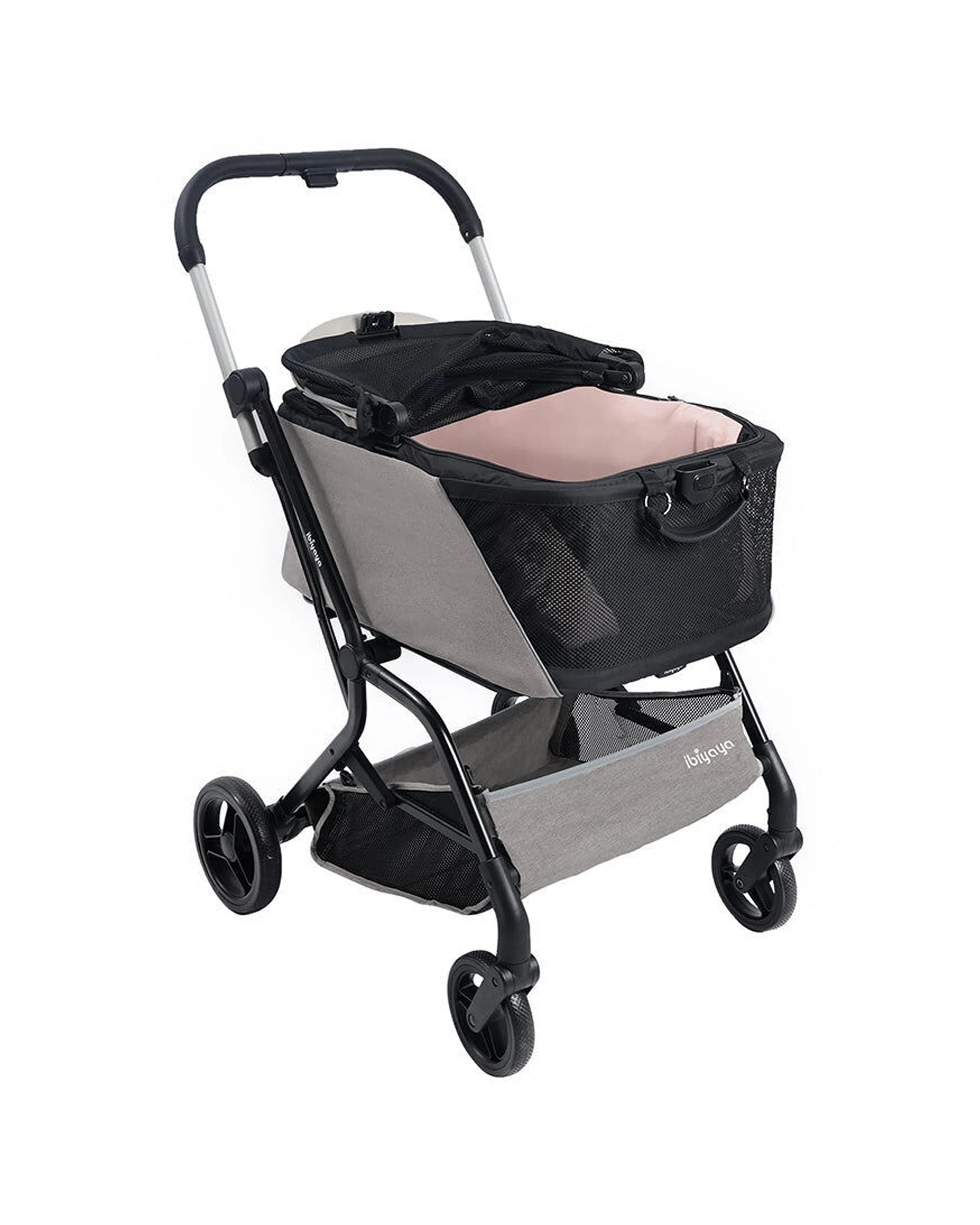 4 Ibiyaya Instacollapse Stroller With Detachable Pet Carrier Travel Bag 25kg - Multi, 4 of 9