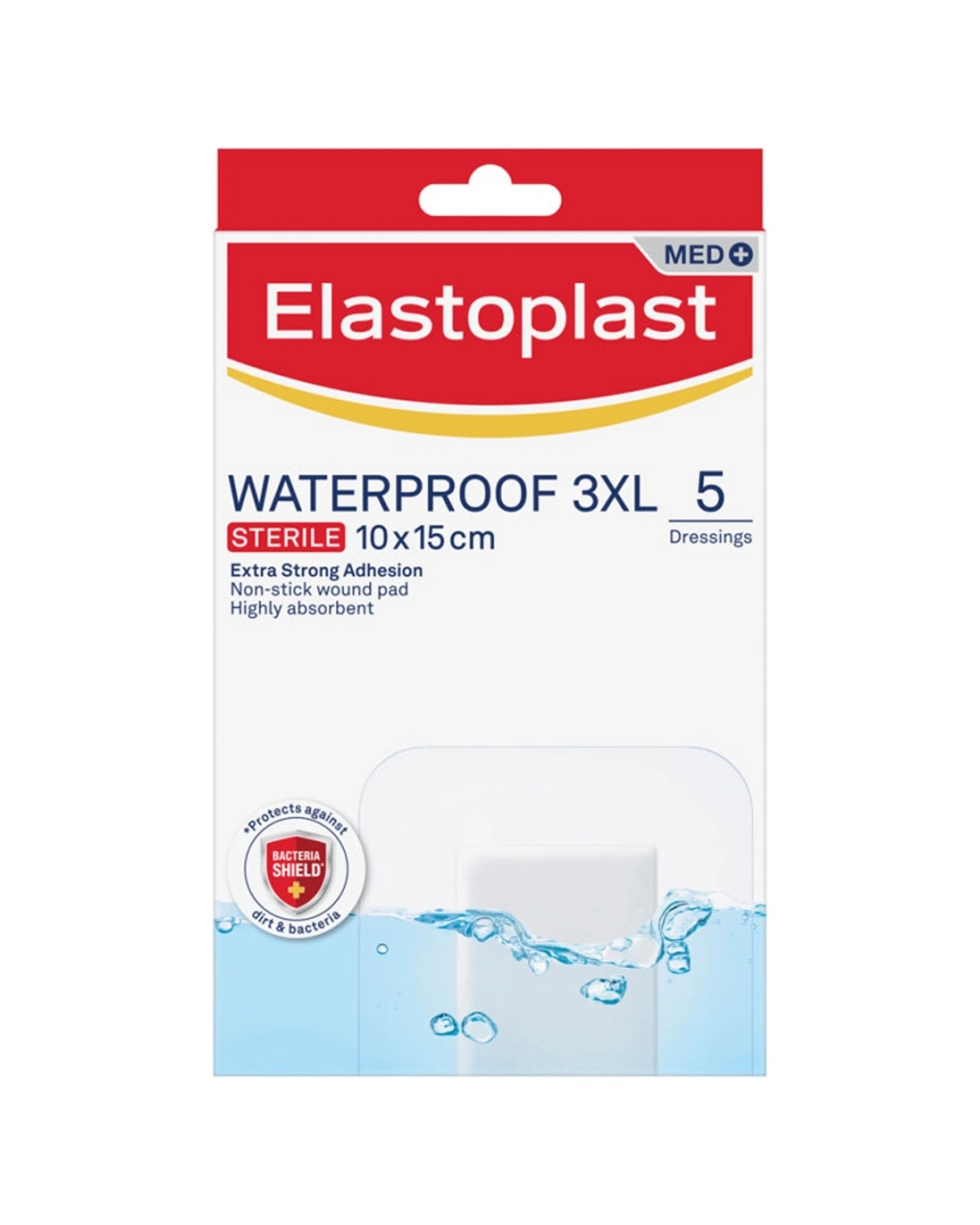 1 Elastoplast Waterproof 3XL Dressings - Clear, 1 of 1