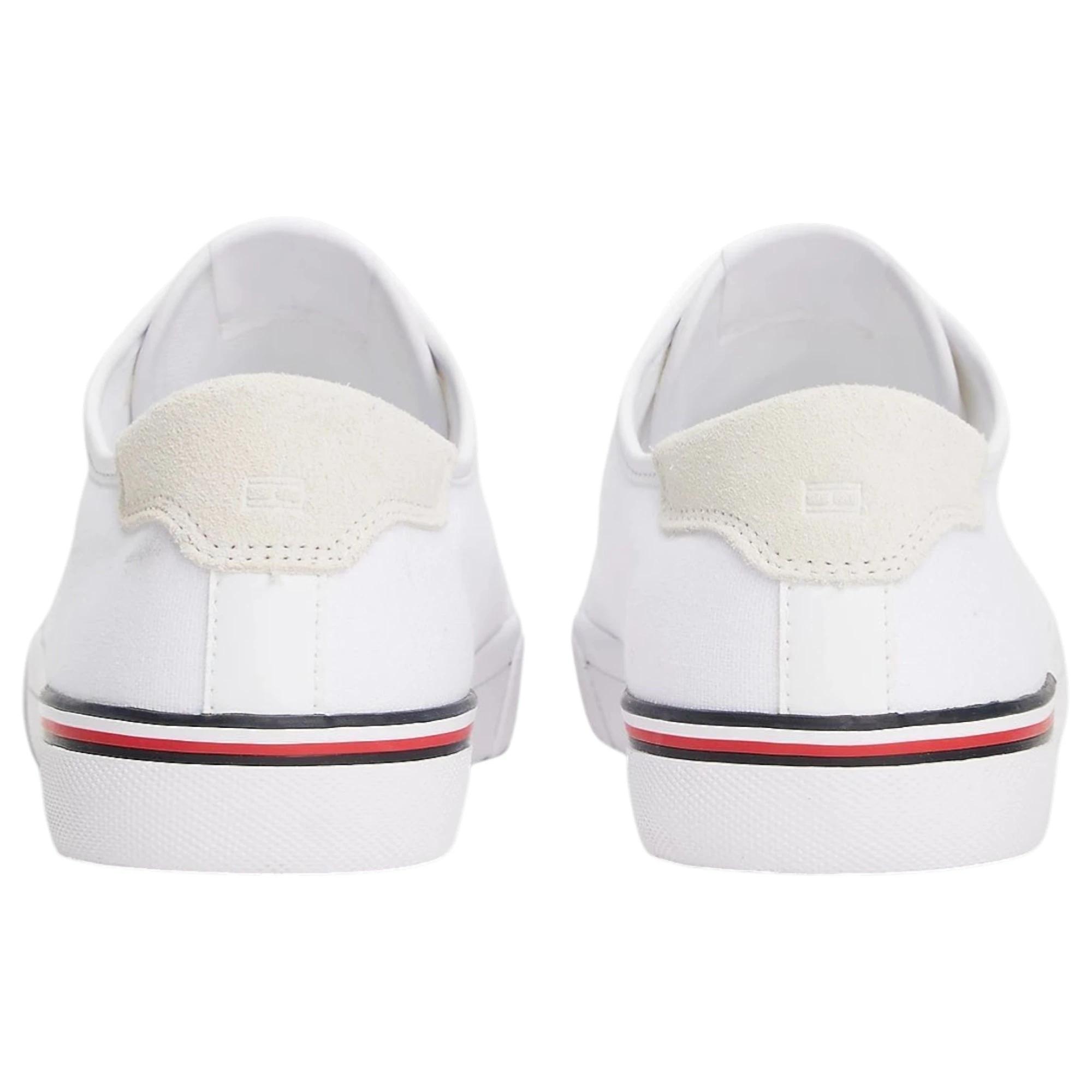5 Tommy Hilfiger Mens Logo Patch Casual Shoes WHITE, 5 of 7