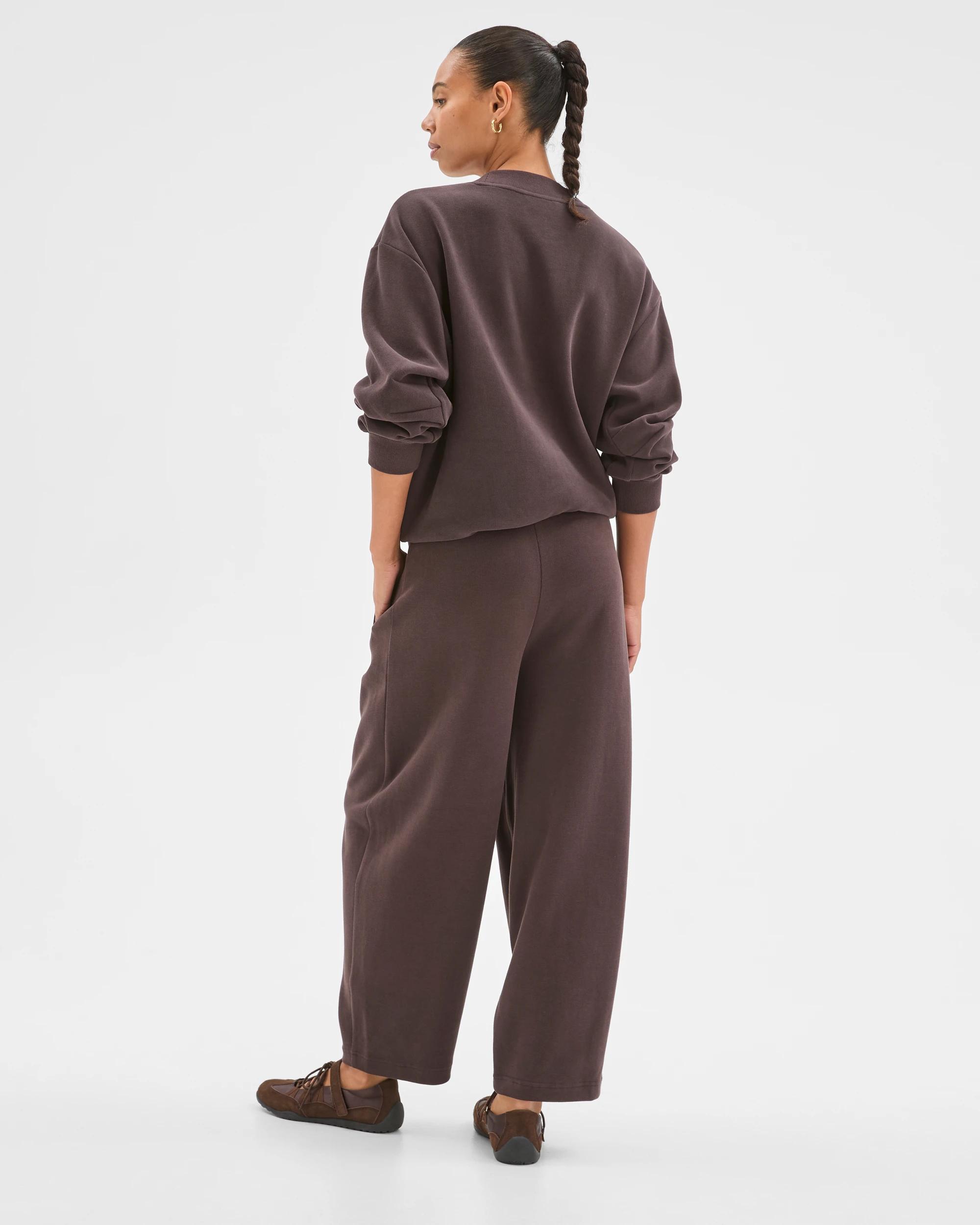 7 Target Active Australian Cotton Blend Sueded Rib Barrel Leg Pants COCOA, 7 of 7