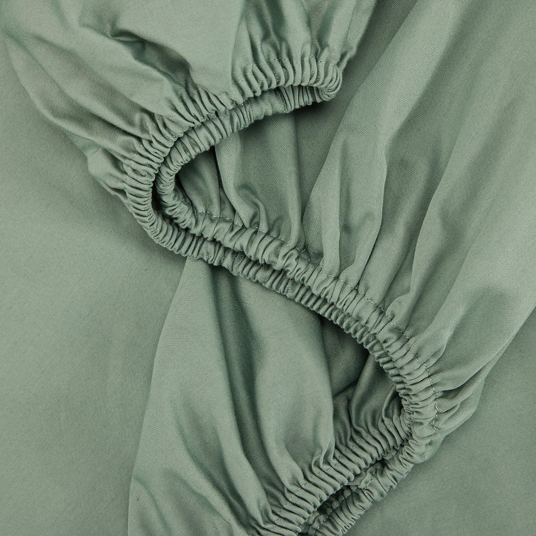 3 500 Thread Count Australian Grown Cotton Fitted Sheet - King Bed, Sage, 3 of 4