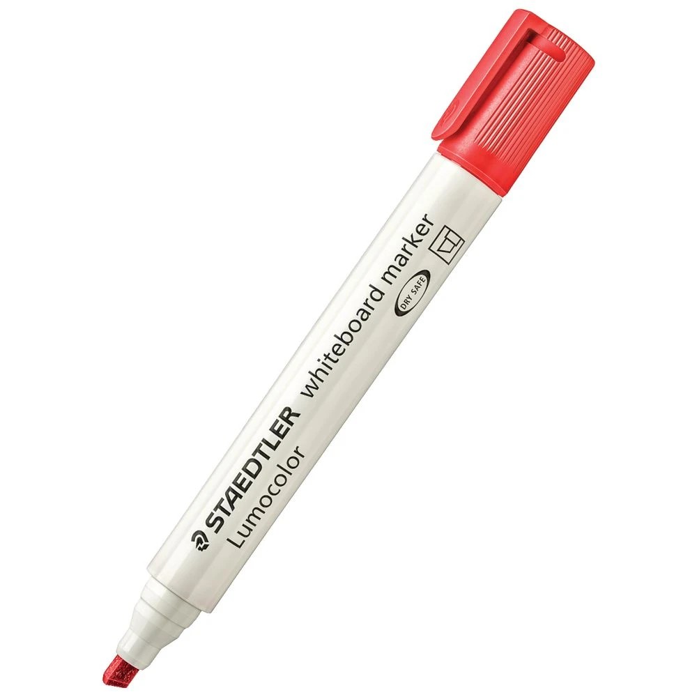 4 Staedtler Lumocolor Whiteboard Markers Chisel Assorted 4 Pack, 4 of 9