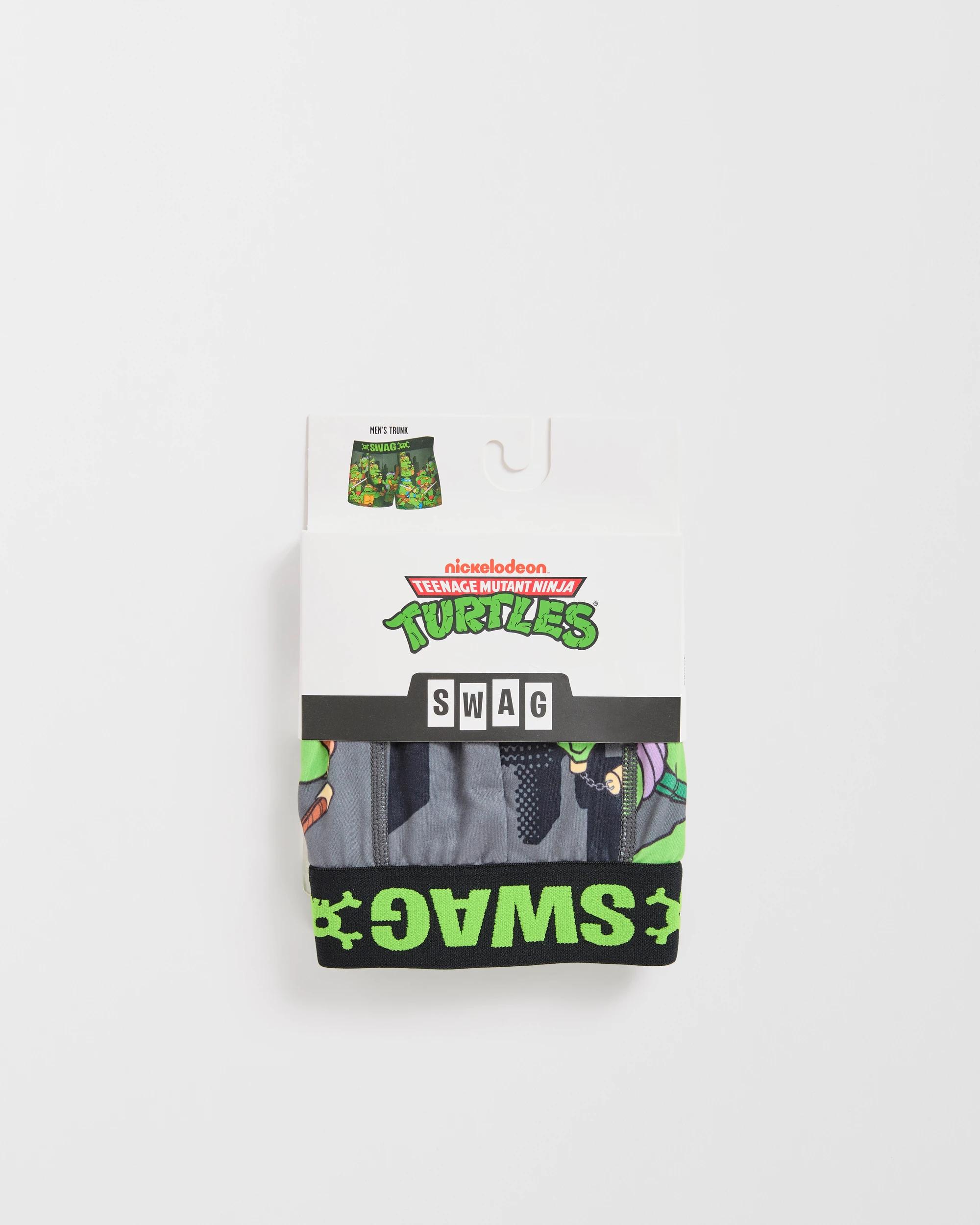 4 Swag Licensed Trunks - Teenage Mutant Ninja Turtles GREEN, 4 of 4