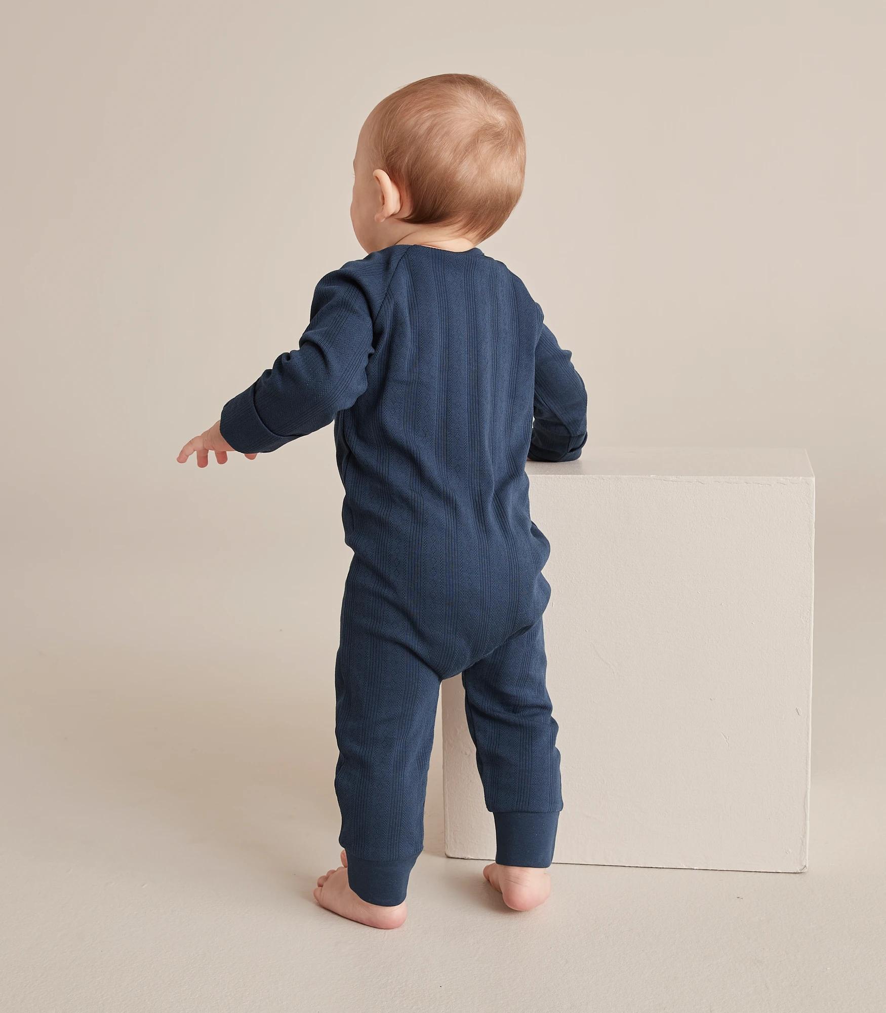 7 Target Baby Organic Cotton Pointelle Zip Coverall NAVY BLUE, 7 of 7