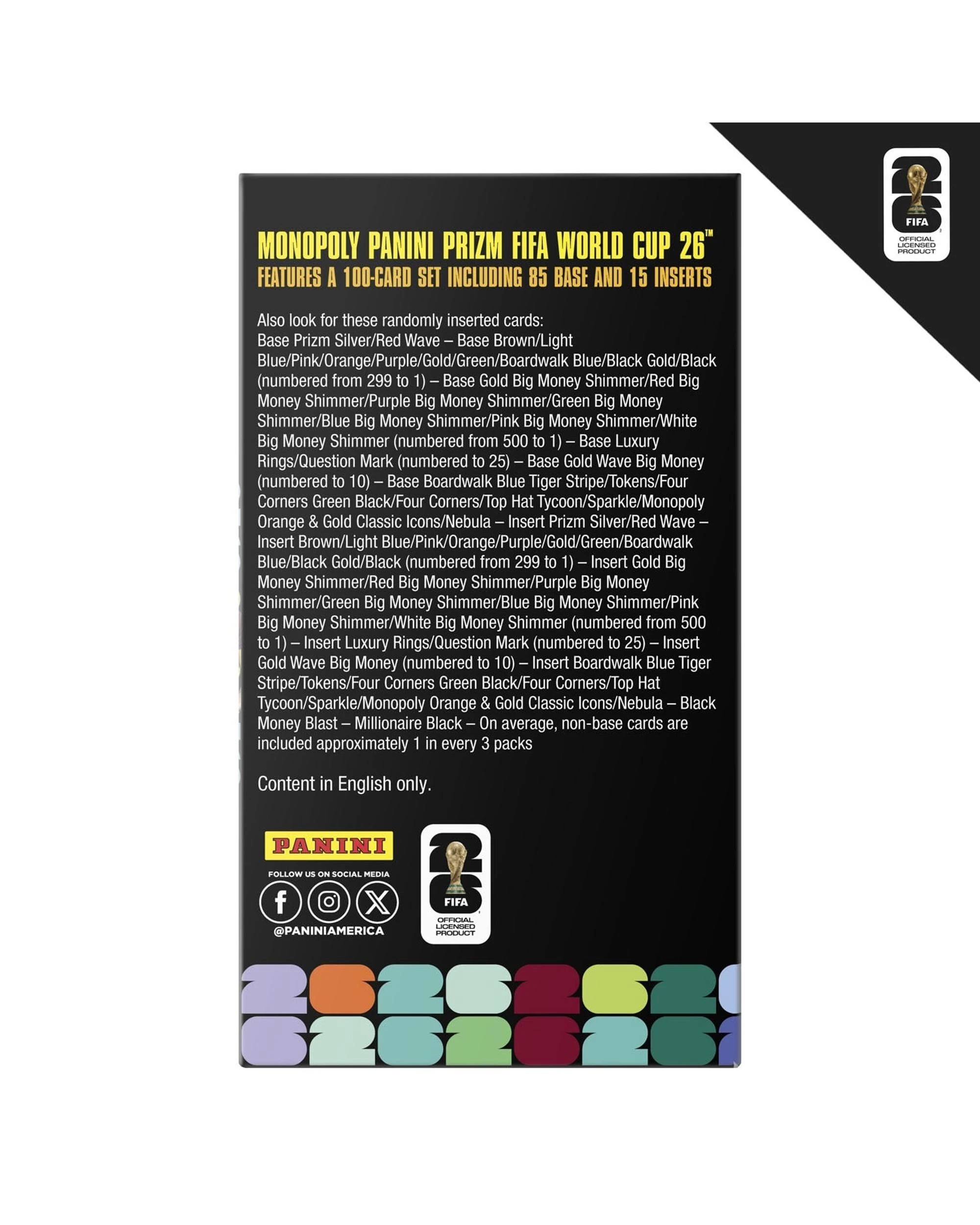 7 Monopoly Panini Prizm: FIFA World Cup Trading Cards Booster Blaster Box, 7 of 10