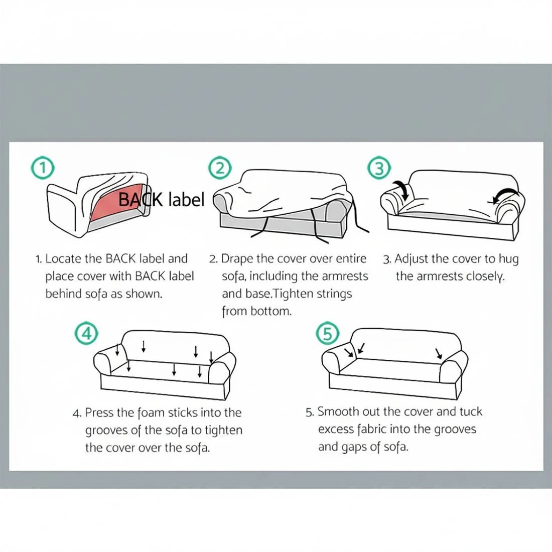 6 Artiss Sofa Cover Couch Covers 4 Seater Velvet Agate - Green, 6 of 6