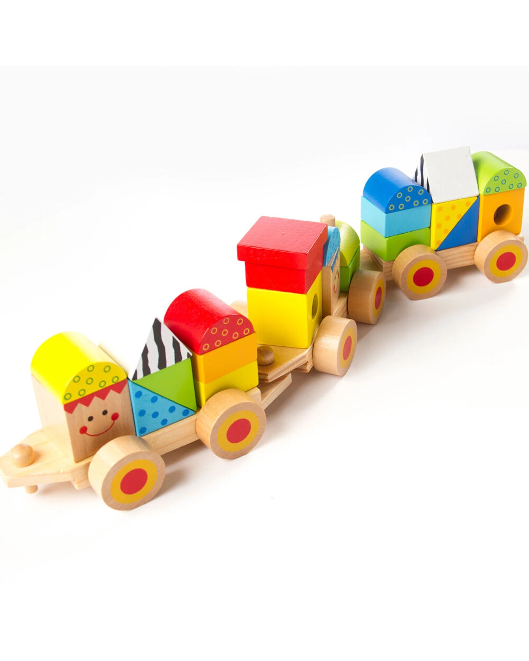 1 Fat Brain Toy Co Learning Locomotive Wooden Train Set Kids - Multi, 1 of 6