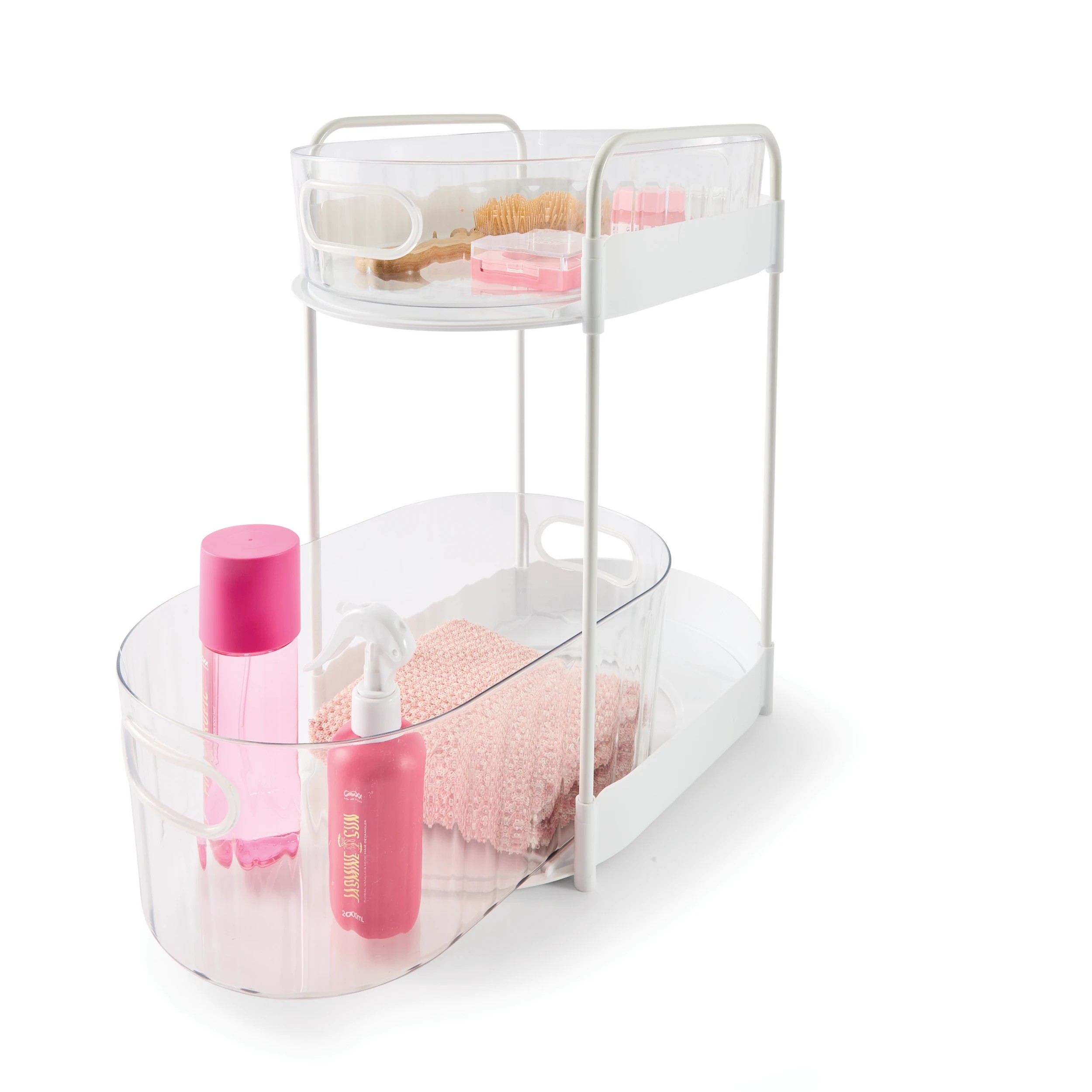 1 2 Tier Under Sink Organiser - Large, 1 of 9