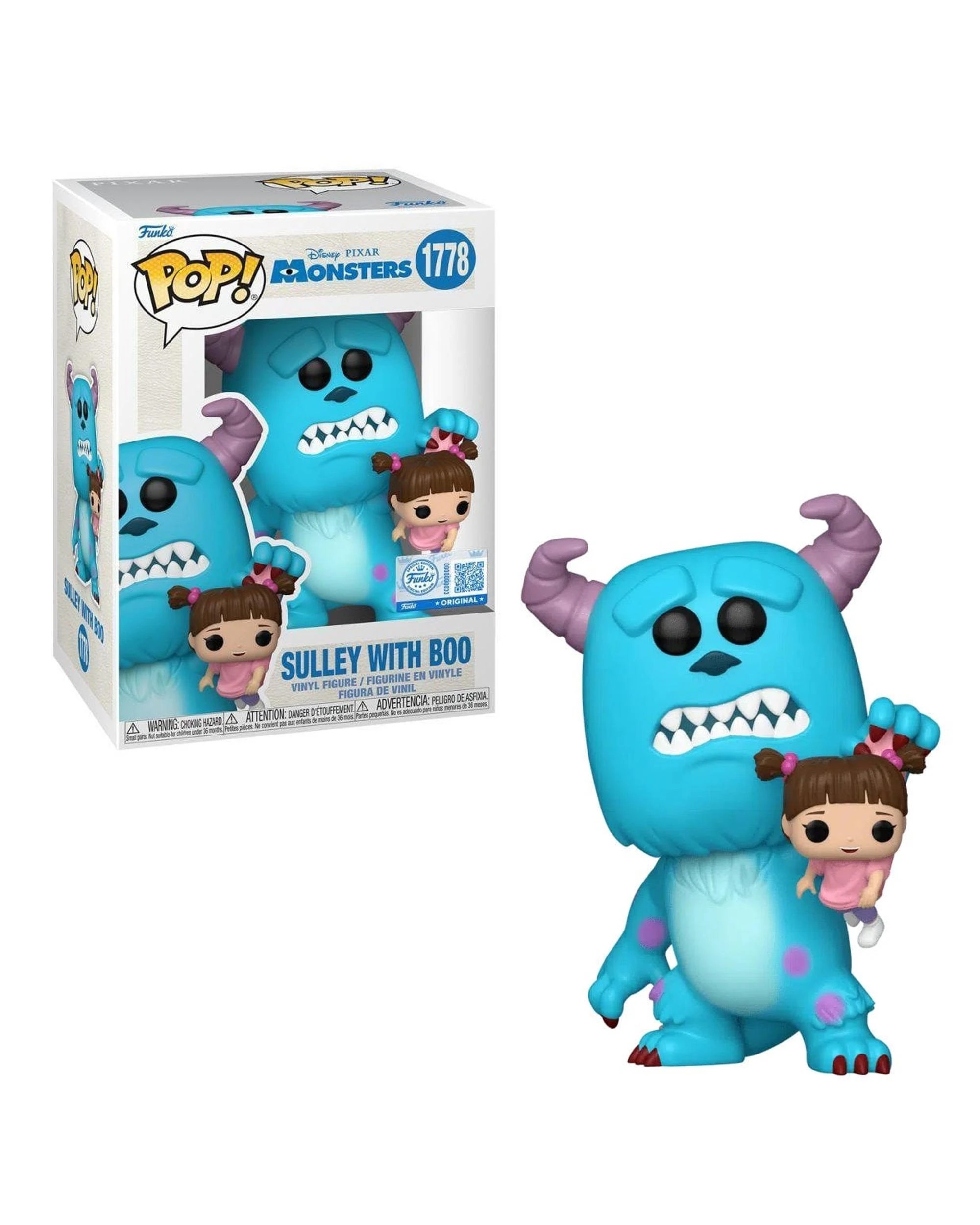 1 Disney Pixar Monsters Inc. Sully with Boo Funko POP! Vinyl, 1 of 3