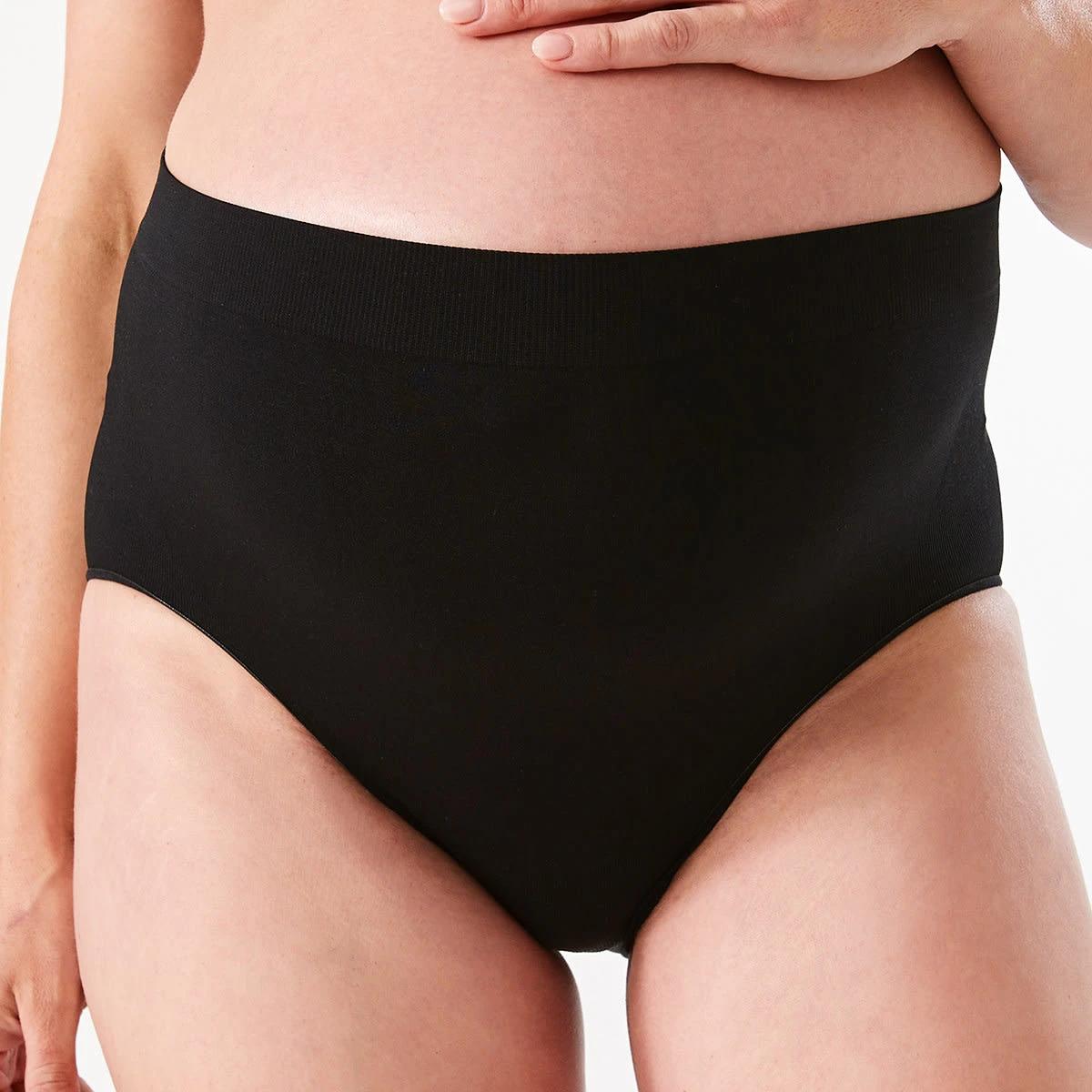3 3 Pack Maternity Seamfree Over Bump Briefs BLACK, SOFT SAND BEIGE, BLACK, 3 of 8