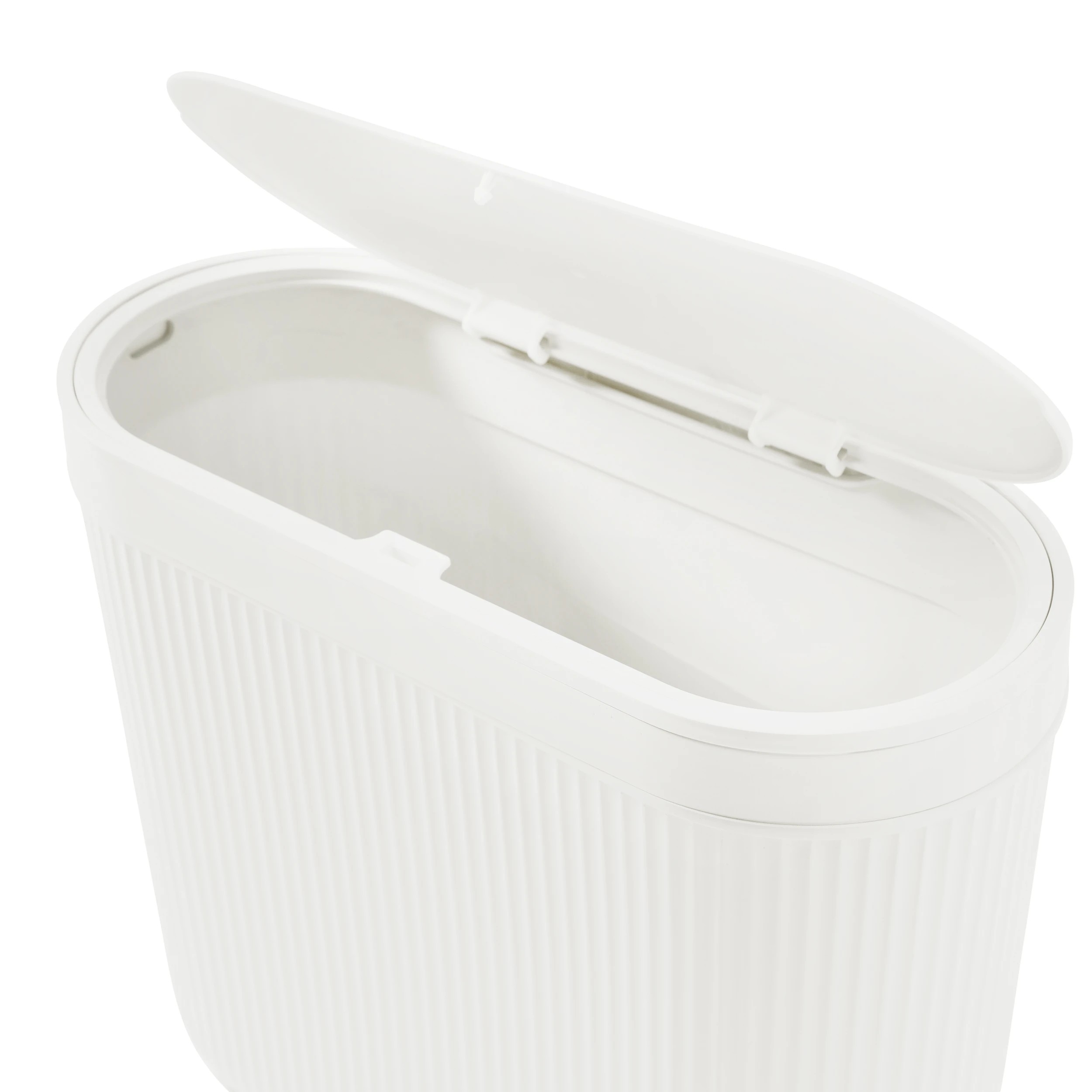6 8L Push Top Bin - White, 6 of 10