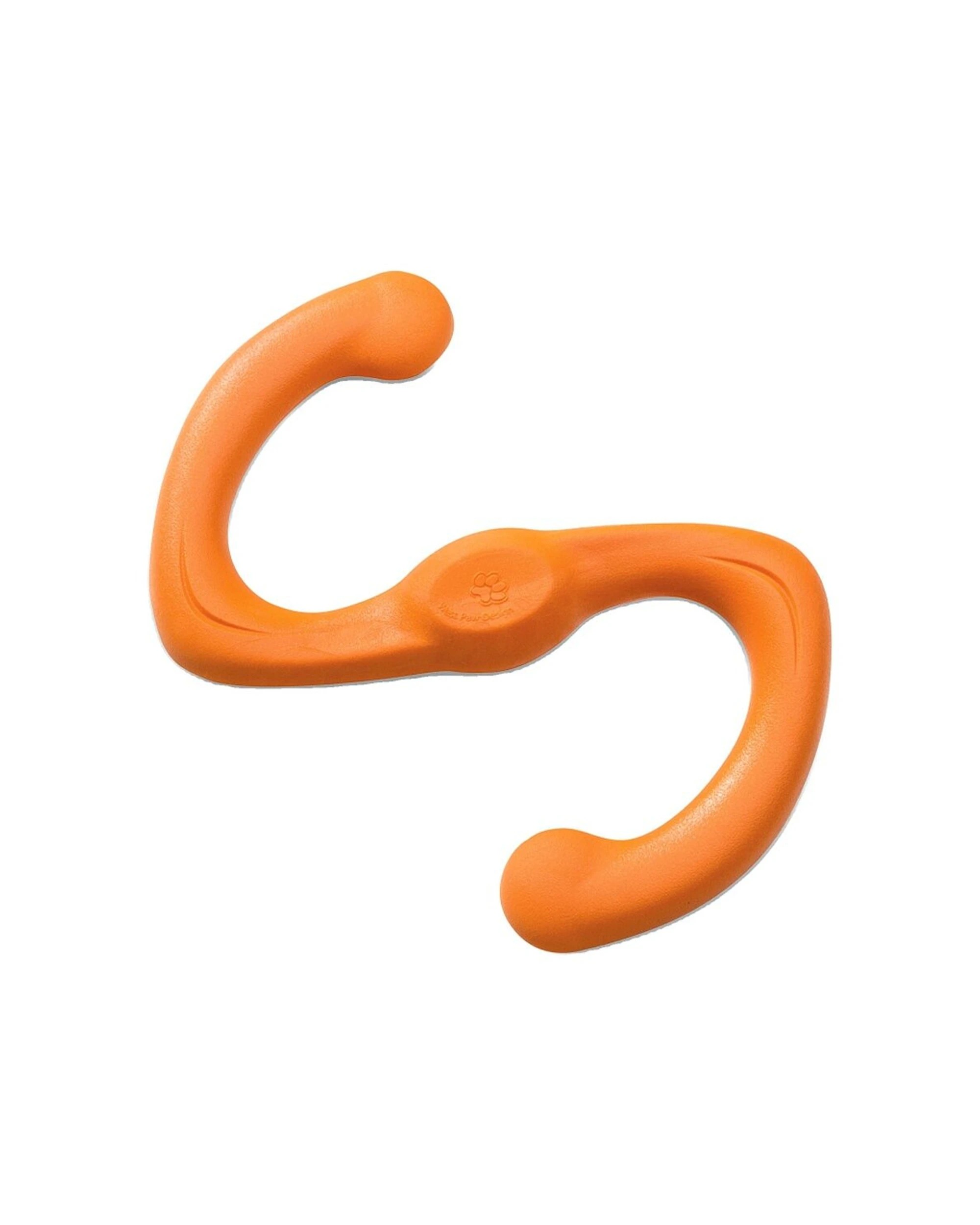 1 West Paw Bumi Dog Toy Small Fetch Tug Stretchable Non-Toxic Dishwasher Safe - Orange, 1 of 2