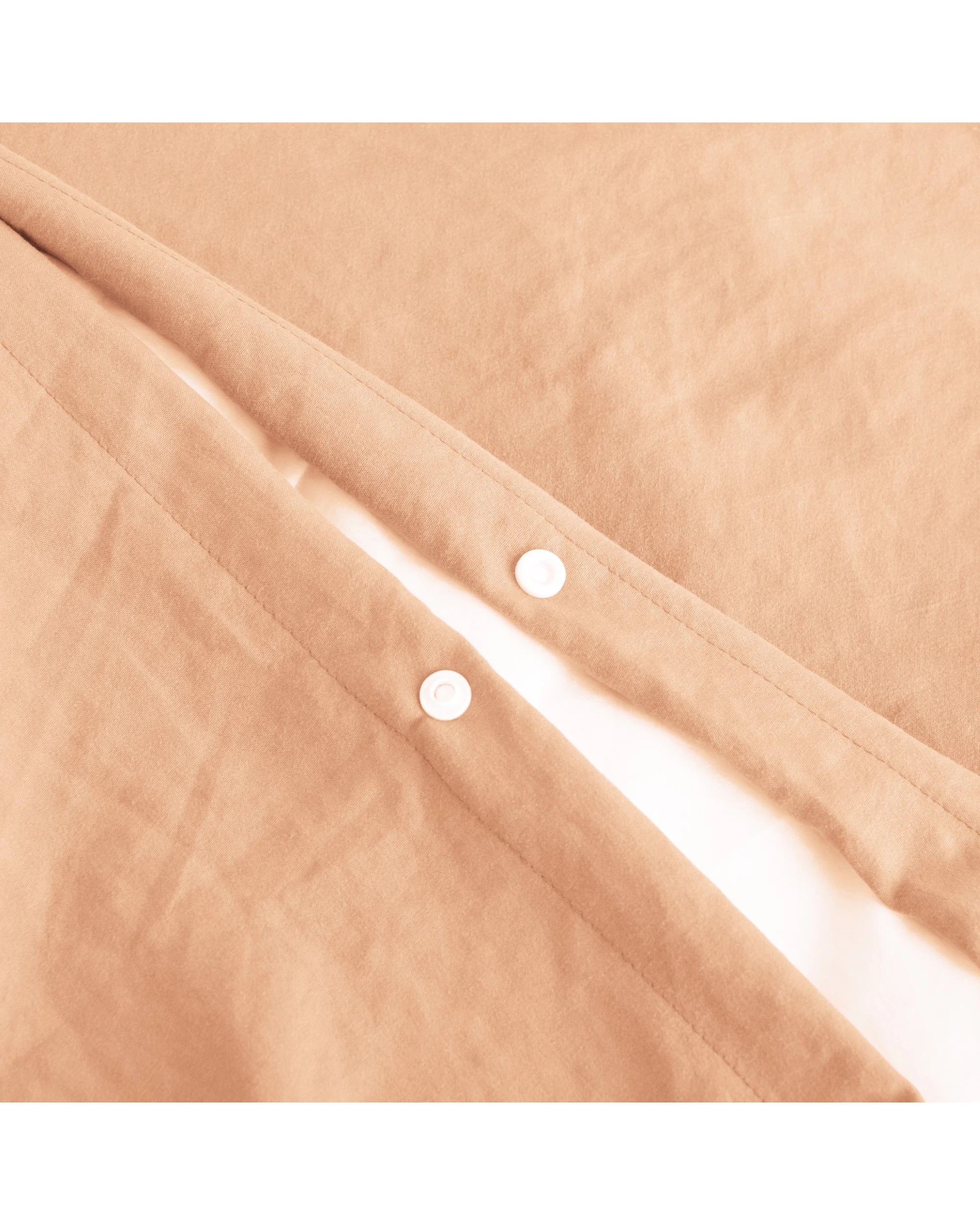 4 Dreamaker Superfine Washed Microfibre Quilt Cover Set - Super King Bed - Peach, 4 of 7