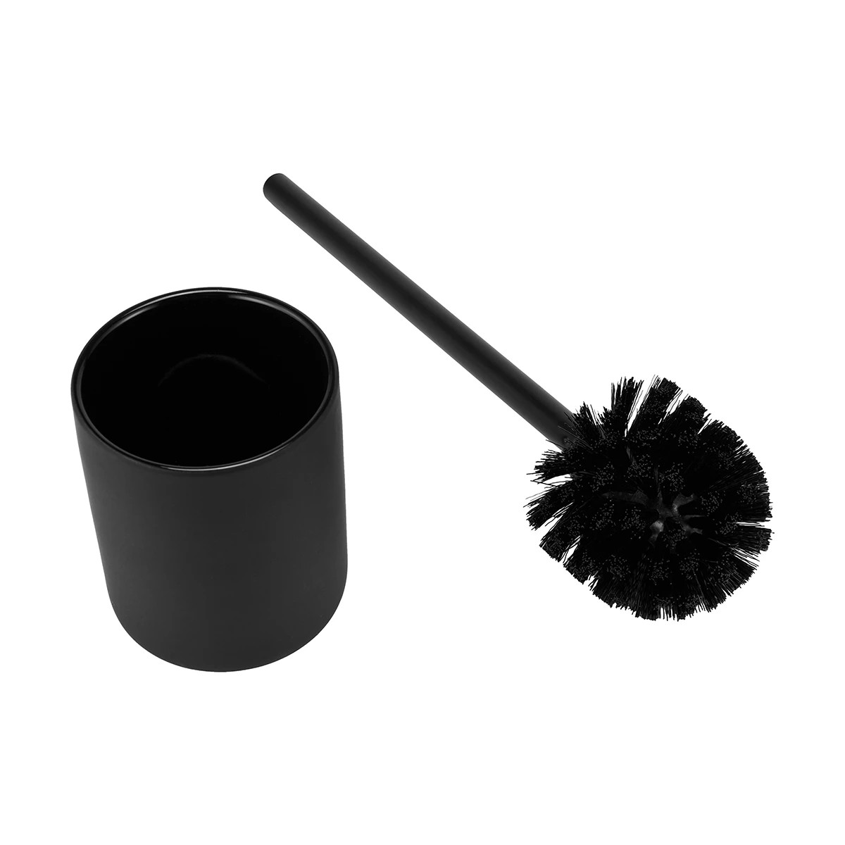 4 Soft Touch Toilet Brush Black, 4 of 9