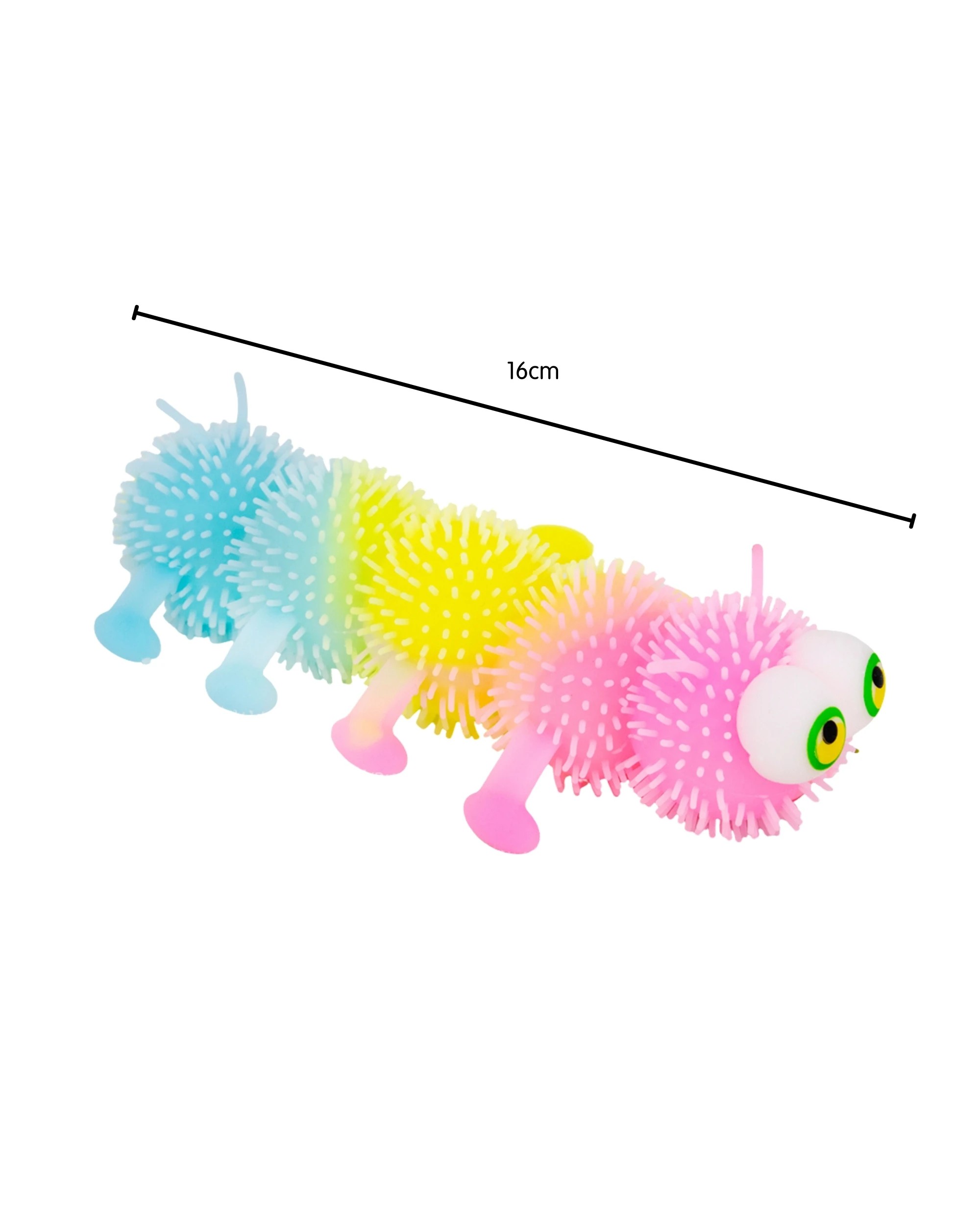2 Durmaz Squishy Stretchy Caterpillar Fidget Toy - Multi, 2 of 3