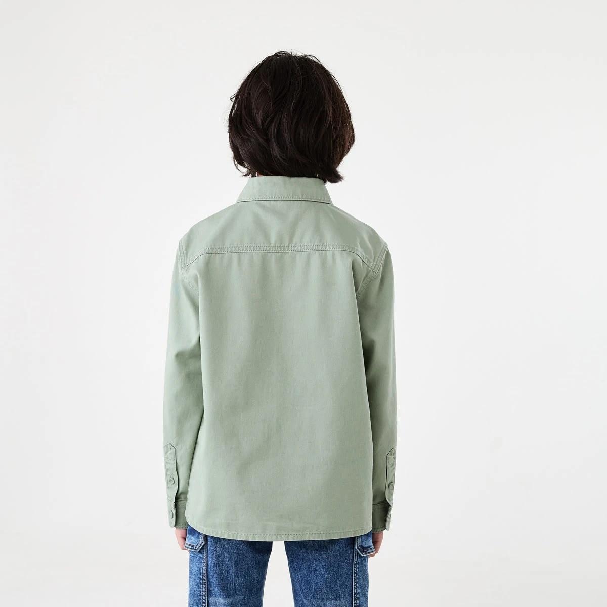 2 Twill Utility Overshirt Lpad Green, 2 of 10