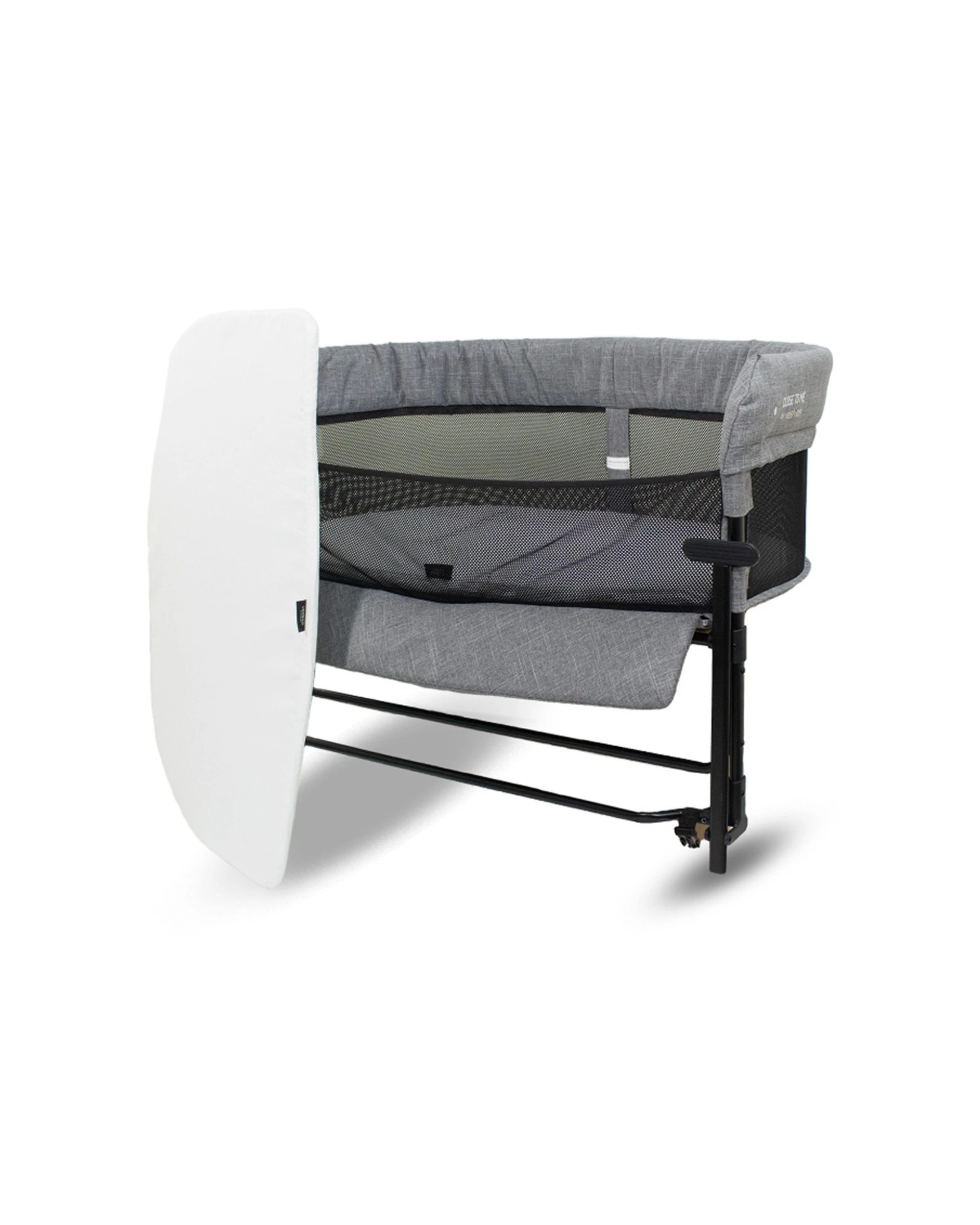 8 VeeBee Close To Me Co-Sleeper Bed Adjustable Height Mattress Sheet Included - Grey, 8 of 9
