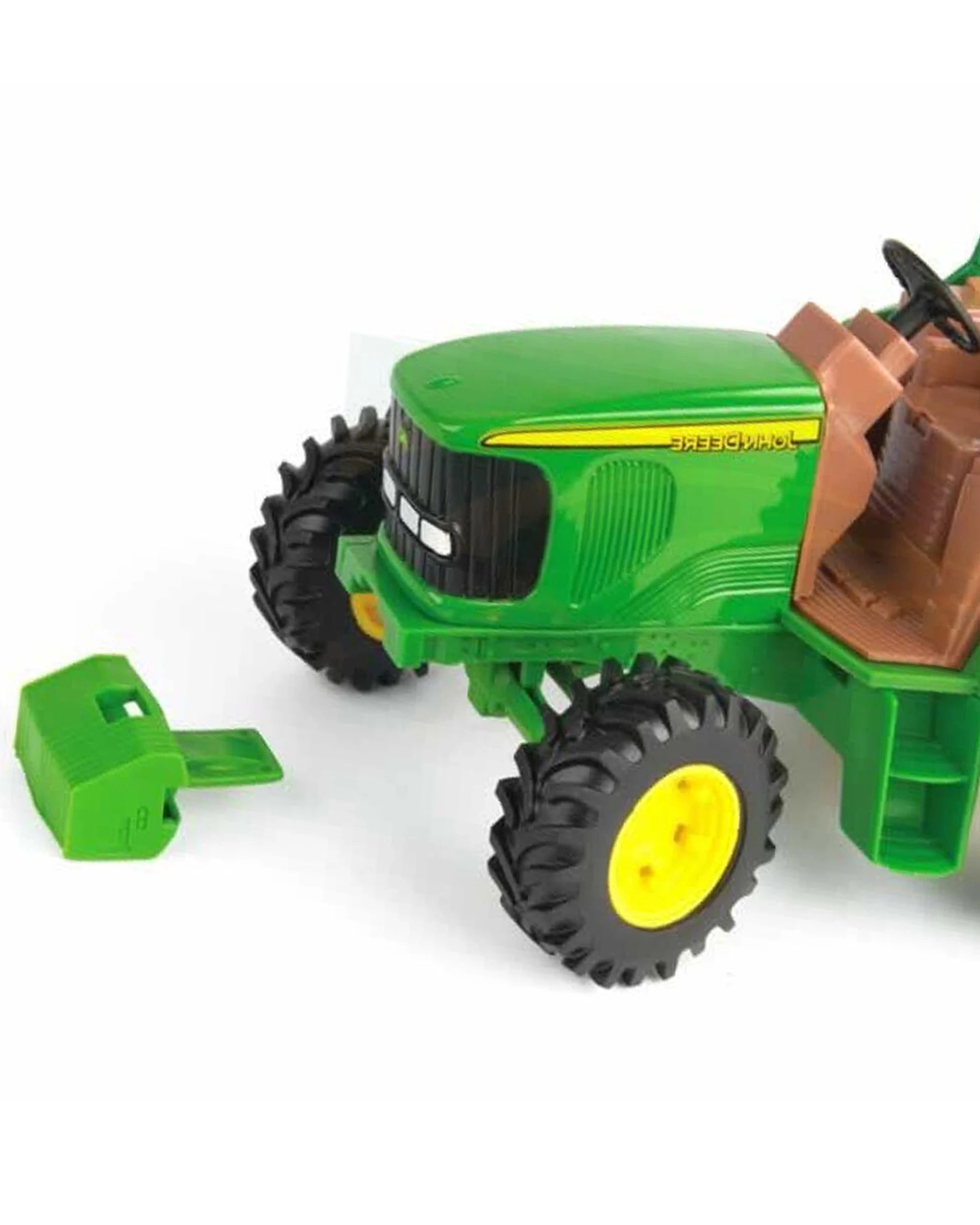 3 John Deere 20cm Tractor With Die-Cast Hood Steerable Front Axle and Rear Hitch Kids Toy Outdoor Play - Multi, 3 of 3