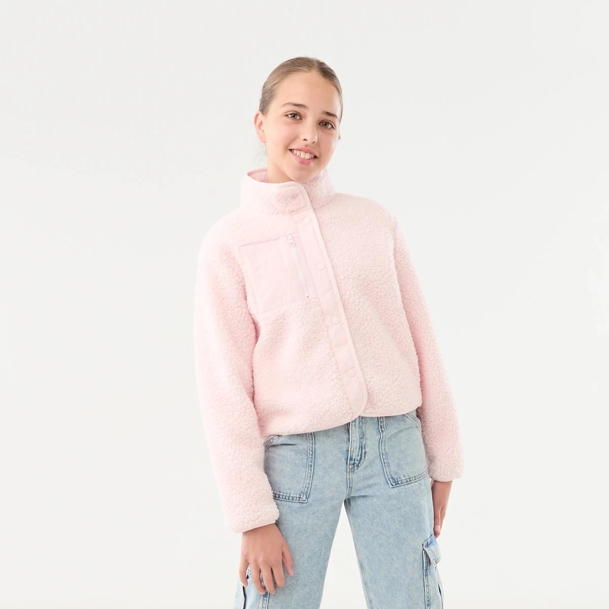 2 Teddy Fleece Jacket Fare Pink, 2 of 9