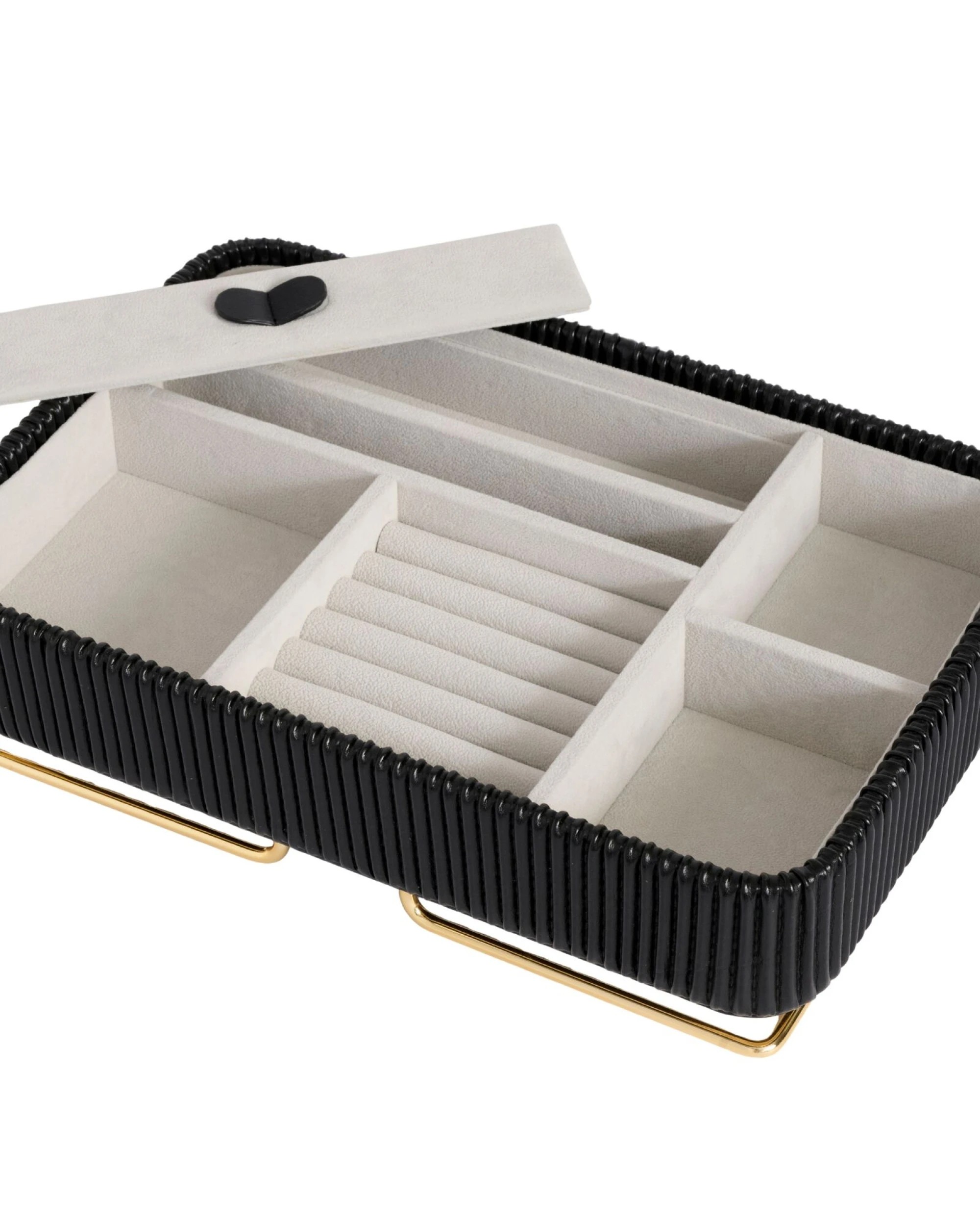 3 One Six Eight London Carolina Jewellery Box - One Size - Black, 3 of 4