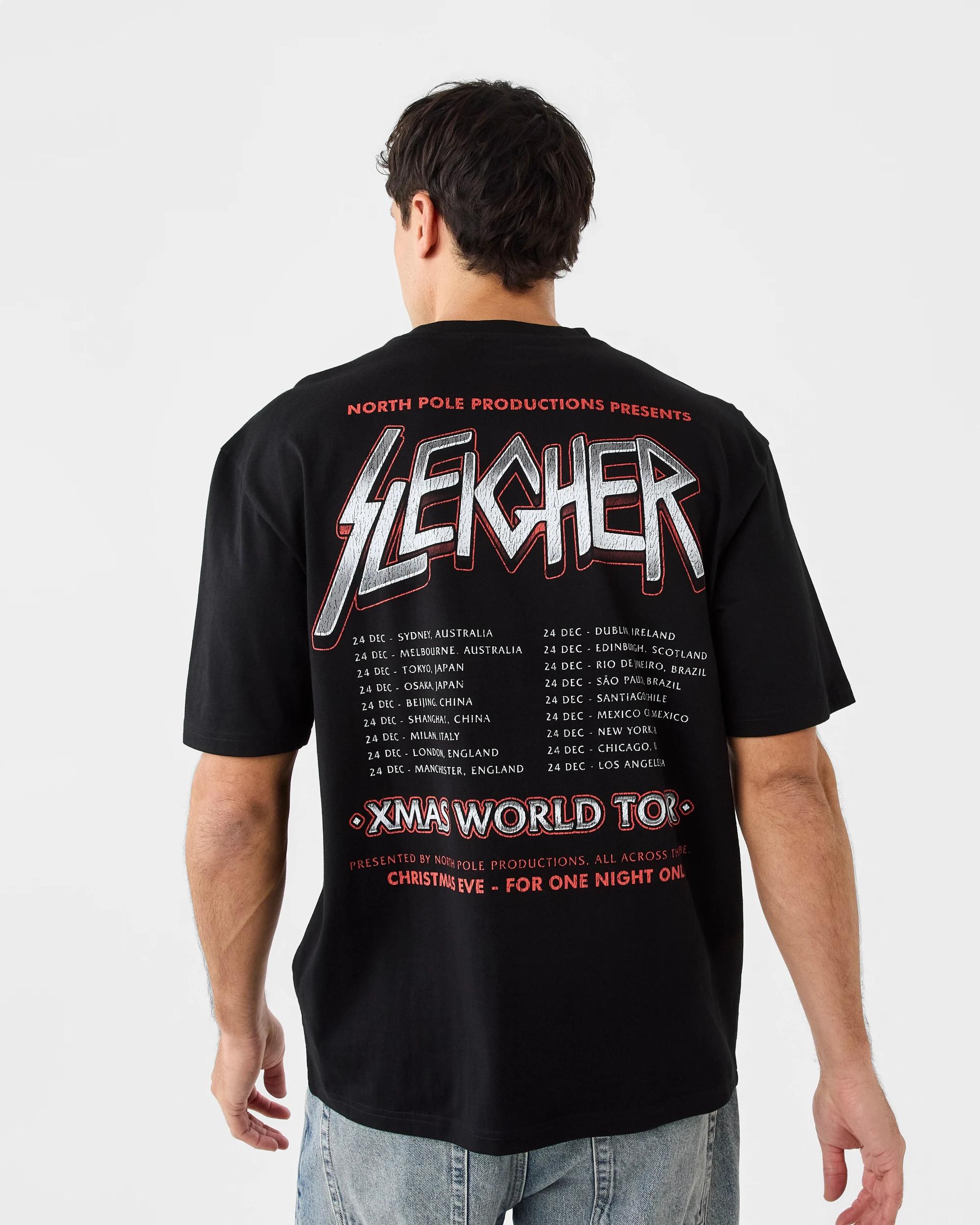 3 Oversized Christmas T-shirt Blk Xmas, 3 of 6