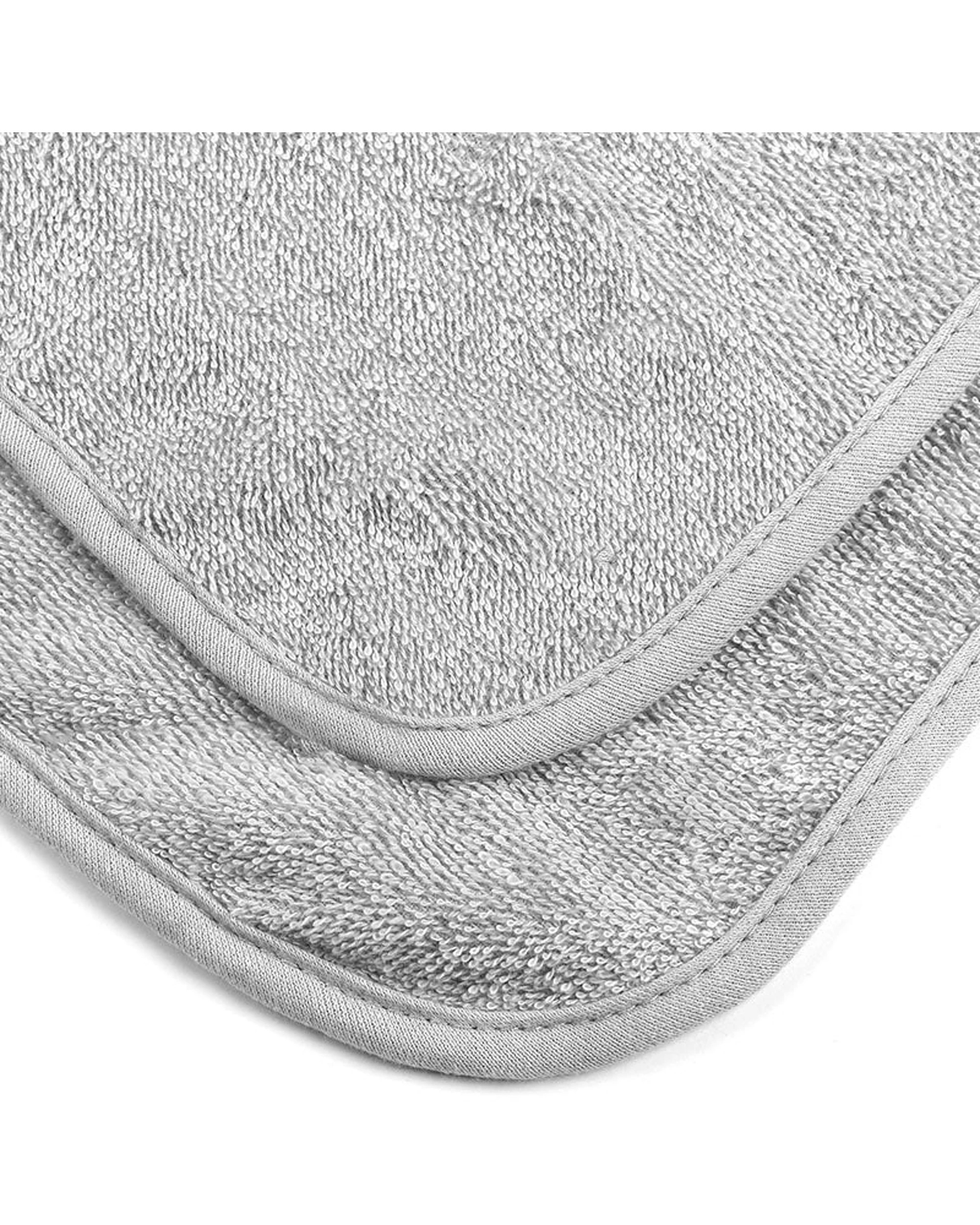 4 Cotton More 100% Cotton 350gsm Baby Bear Hooded Towel 70x125cm - Grey, 4 of 4