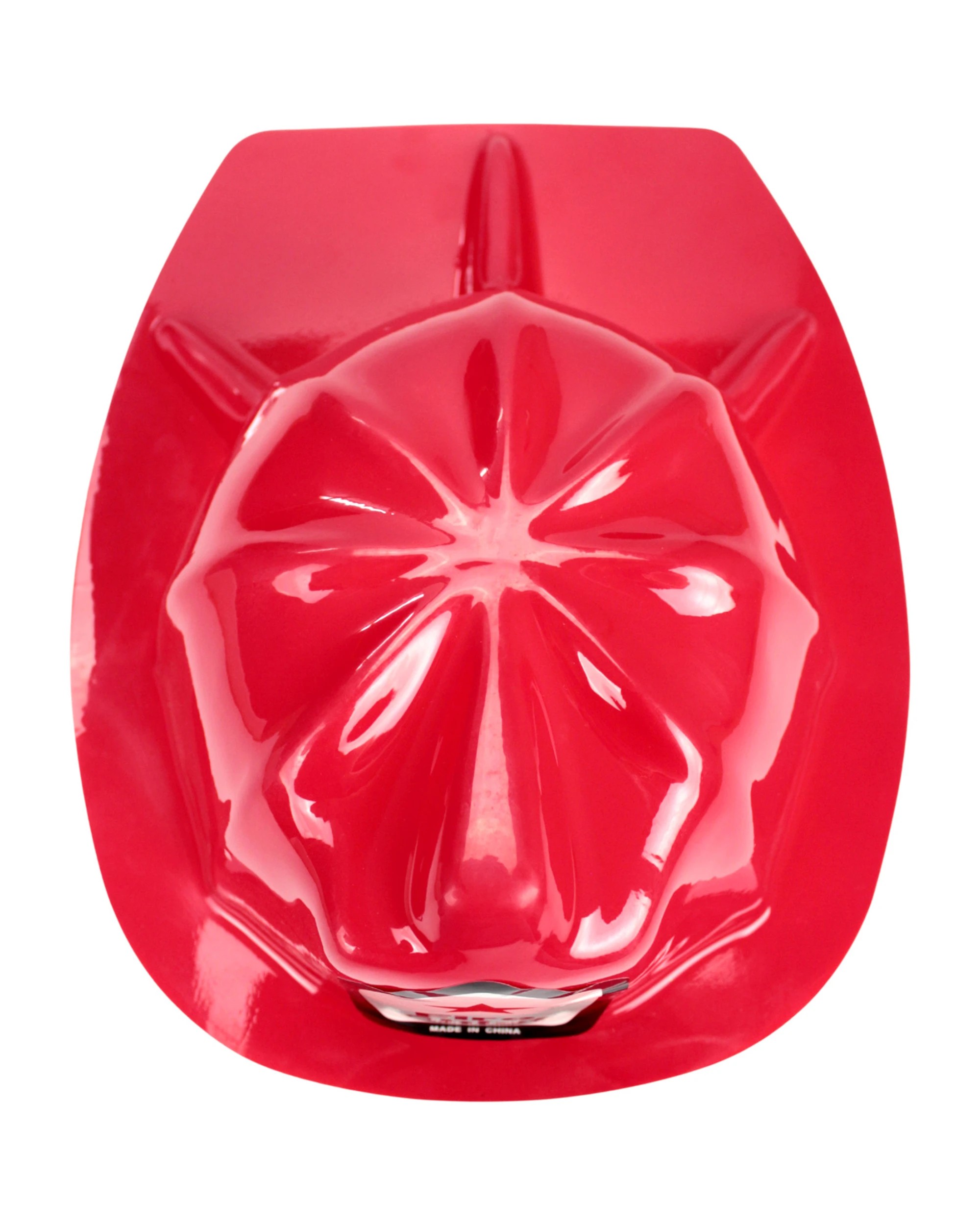 2 Partyrama Kids Red Plastic Fire Chief Hat - Red, 2 of 3