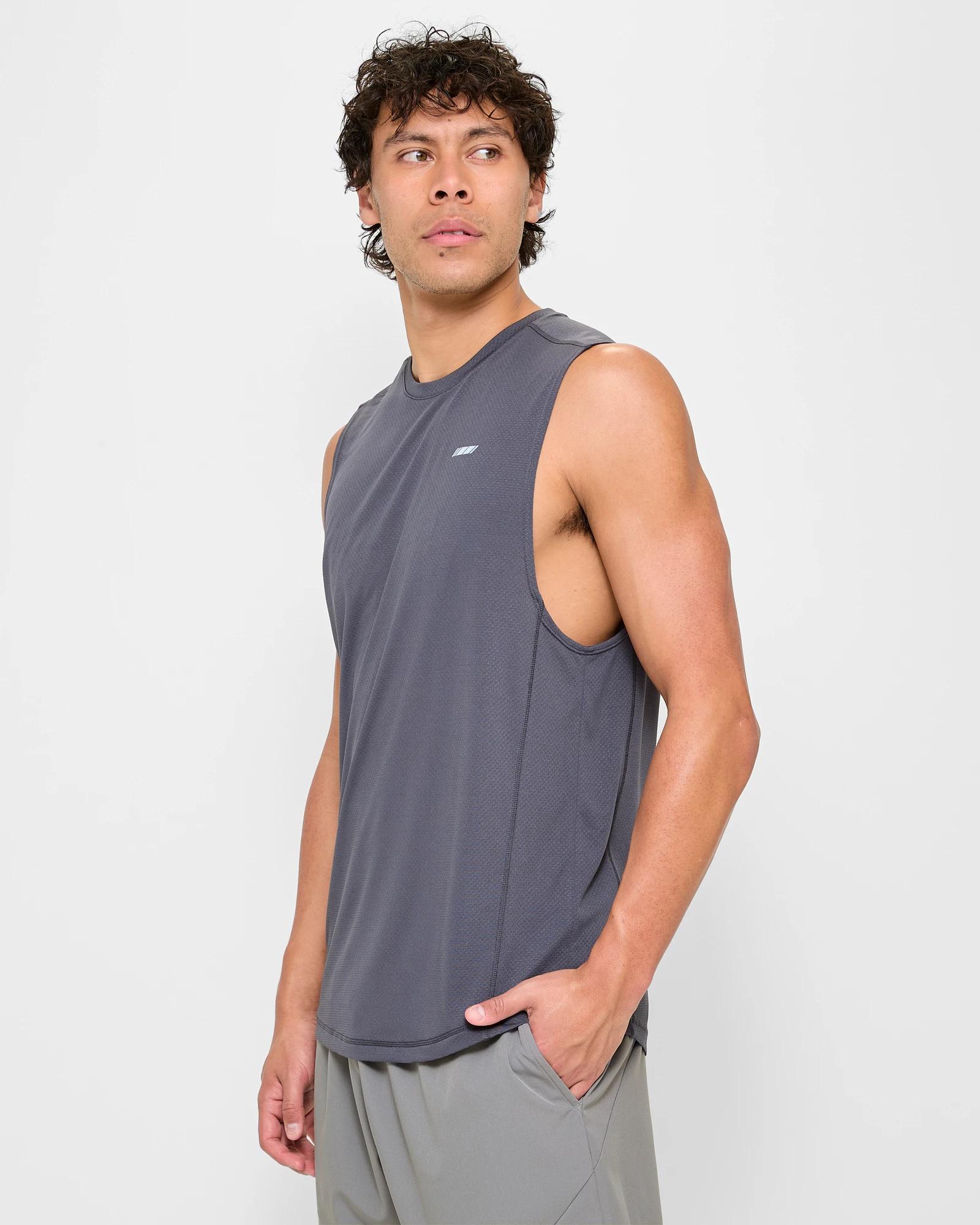 3 Target Active Core Training Tank Top PERISCOPE GREY, 3 of 5