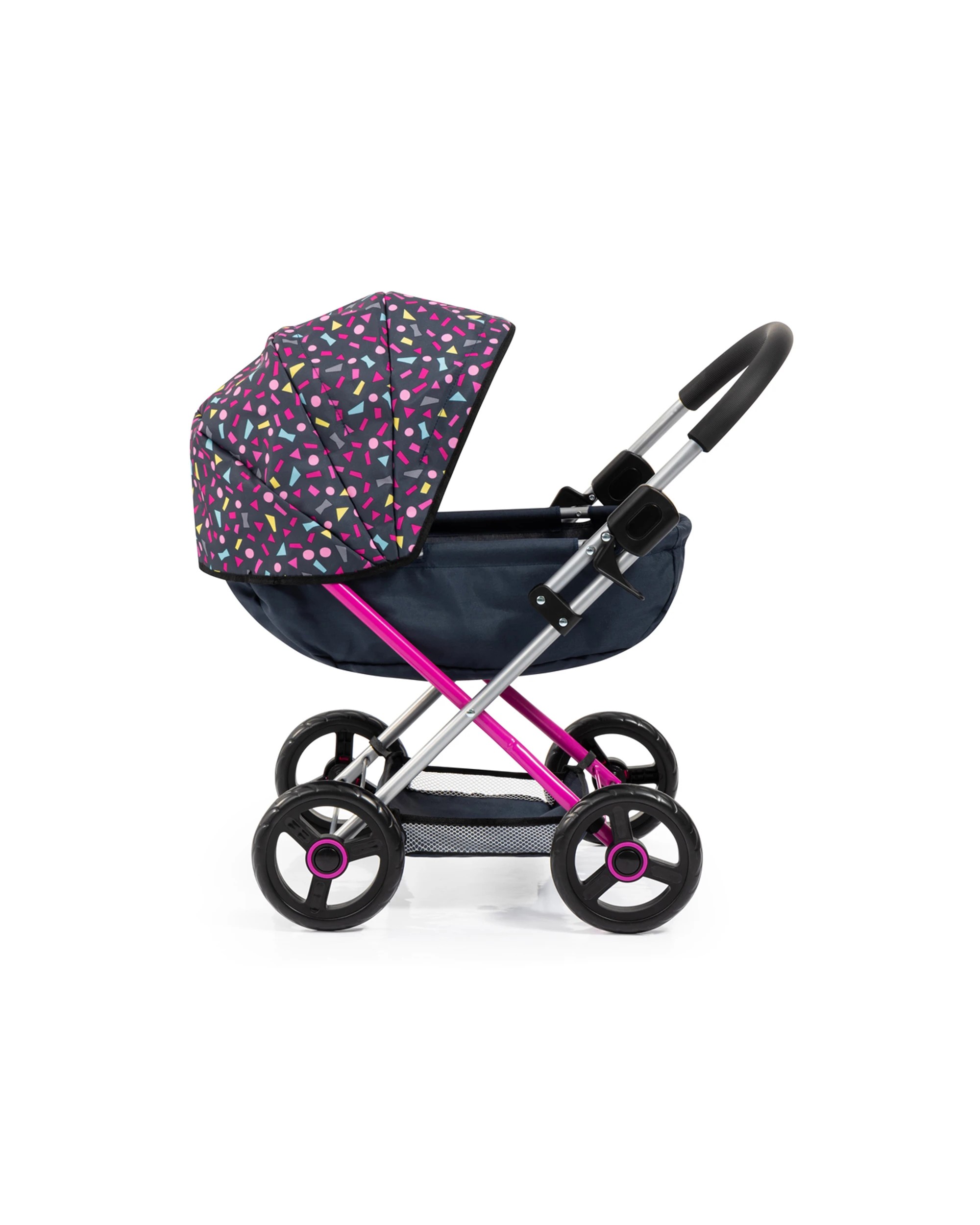 4 BAYER Cosy Geometric Doll Pram Includes Blanket And Pillow Shoulder Bag Foldable - Multi, 4 of 10