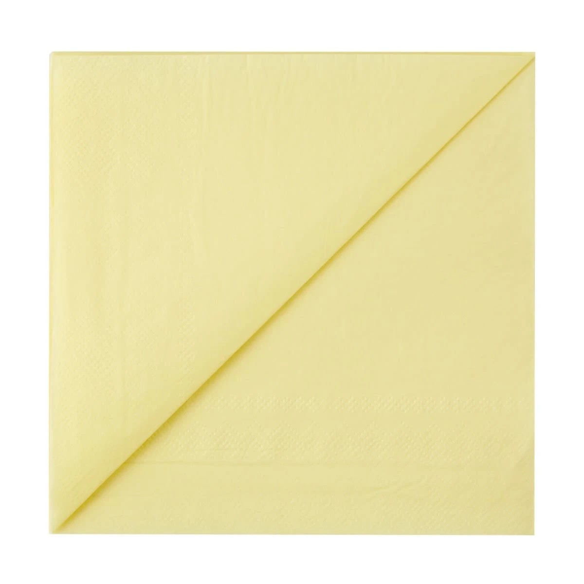 4 20 Piece Pastel Yellow Paper Napkins, 4 of 5