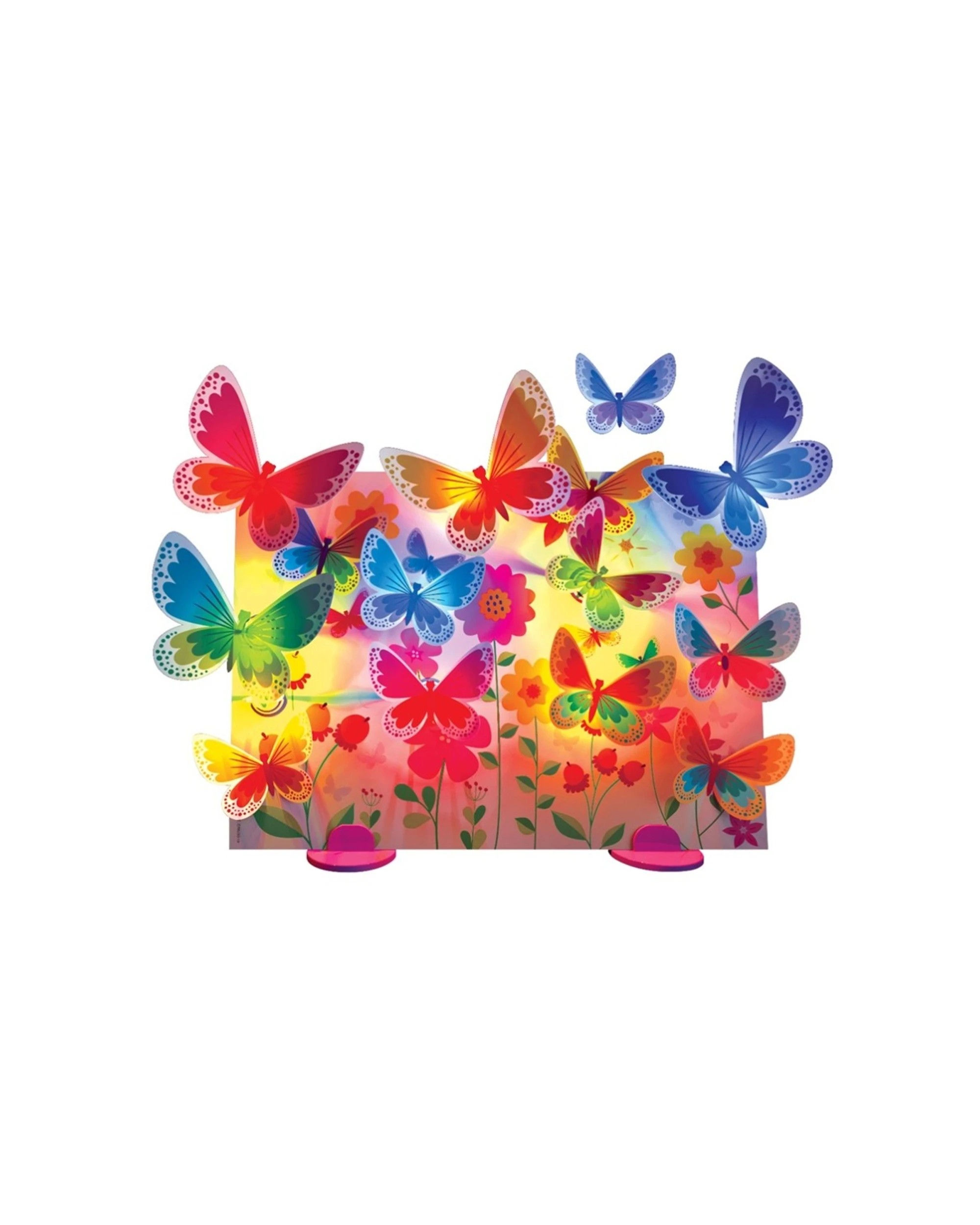 2 4M KidzMaker 3D Glow Butterfly Art Kit Canvas Kids Children Room Decor, 2 of 2