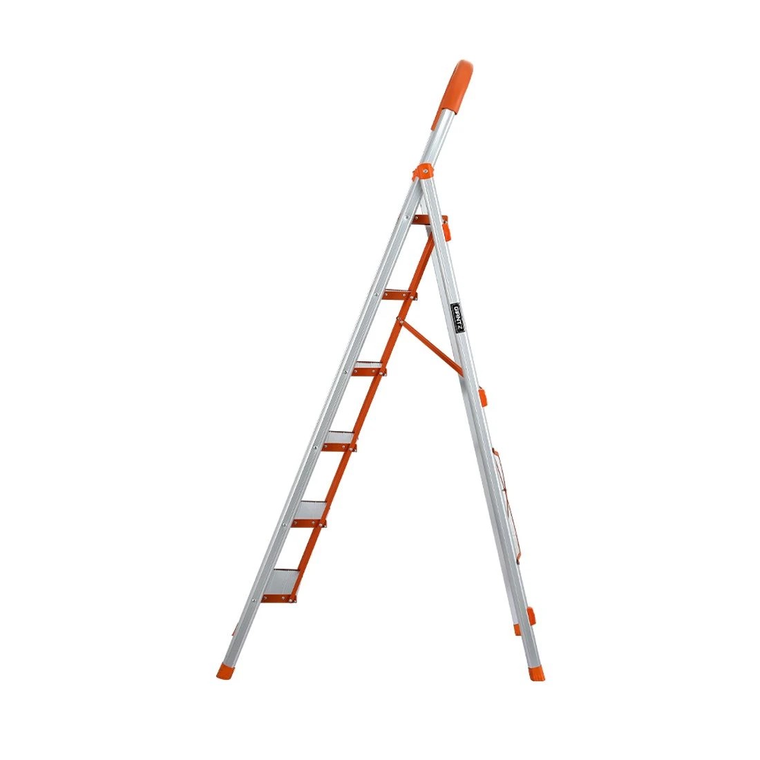 3 Giantz 6 Step Ladder Multi-Purpose Folding Aluminium Light Weight Platform - Silver, 3 of 5